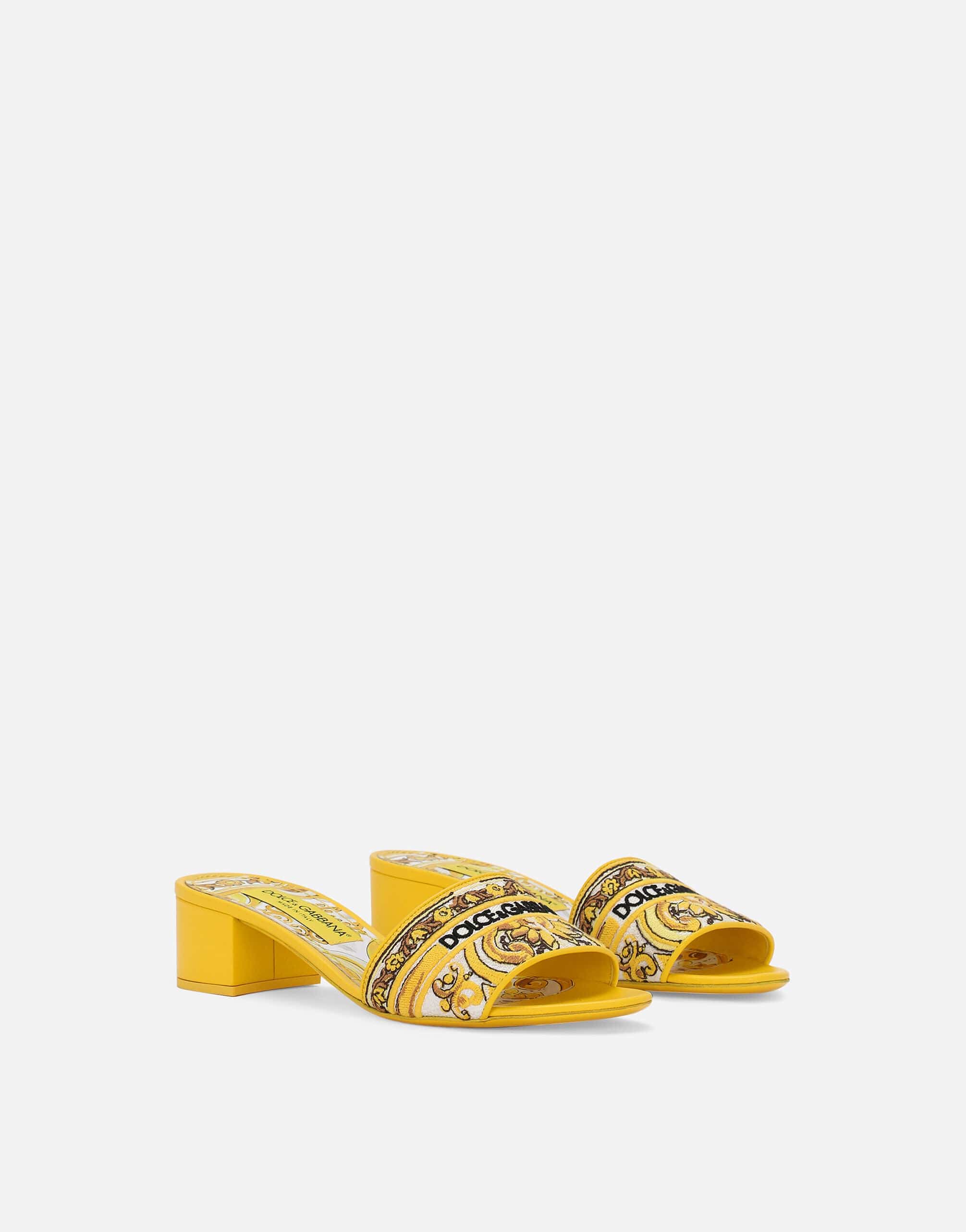 Dolce & Gabbana Majolica Embroidery Mules