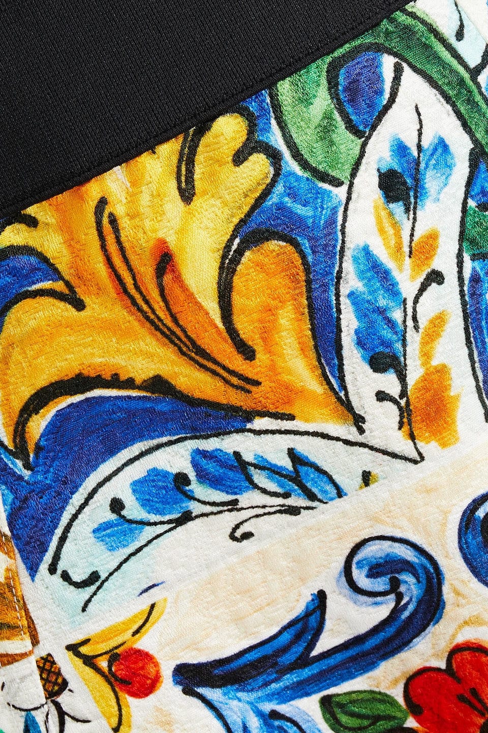 Dolce & Gabbana Majolica-Print Cotton-Blend Shorts