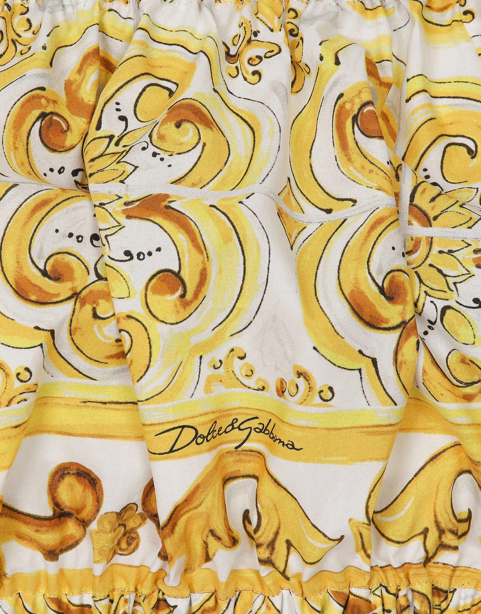 Dolce & Gabbana Majolica-Print Crop Top