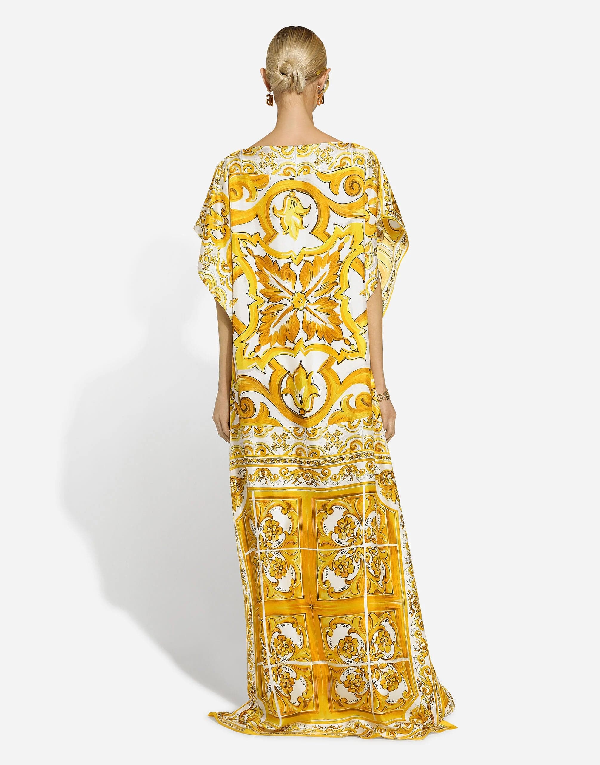 Dolce & Gabbana Majolica Silk Maxi Dress