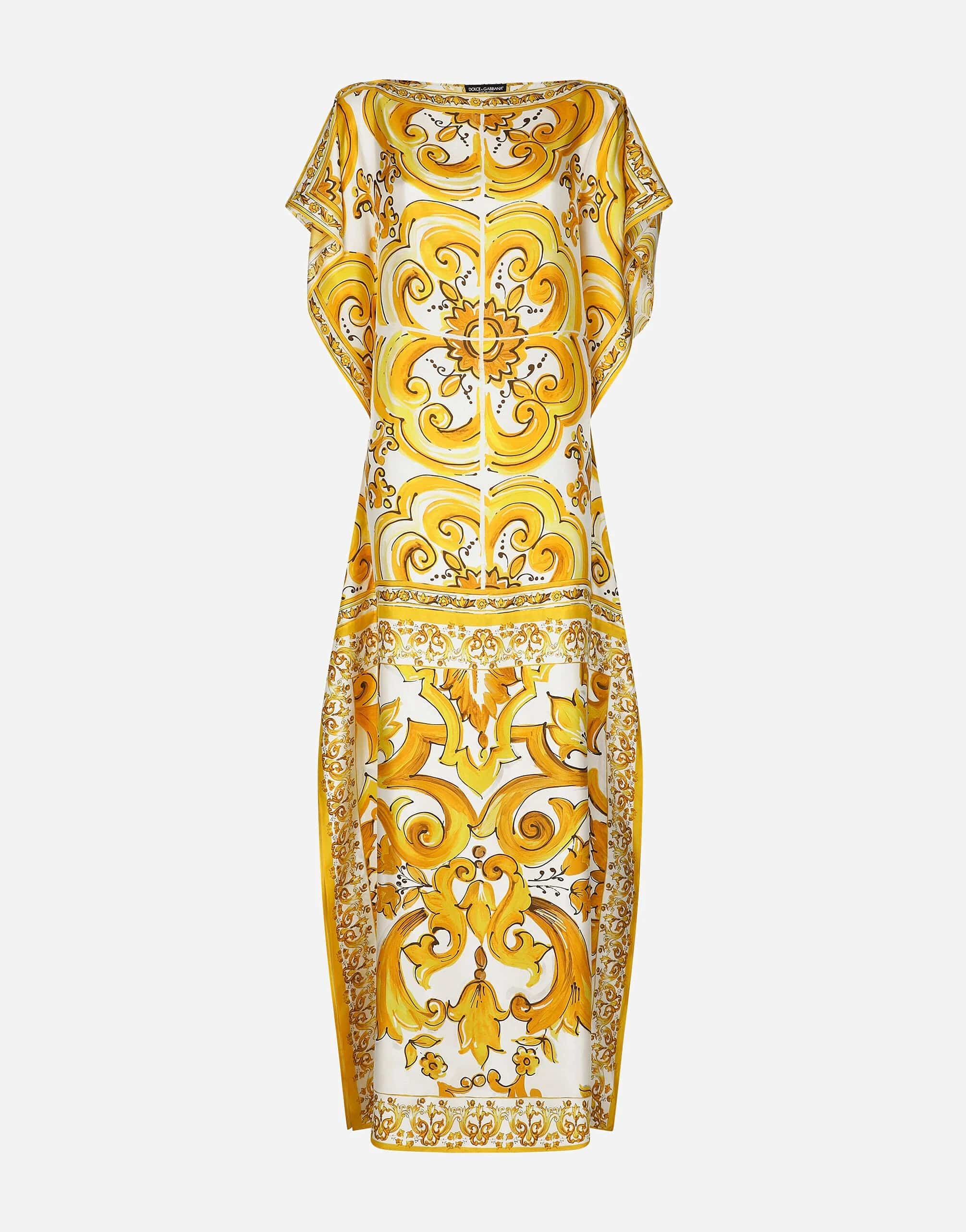 Dolce & Gabbana Majolica Silk Maxi Dress