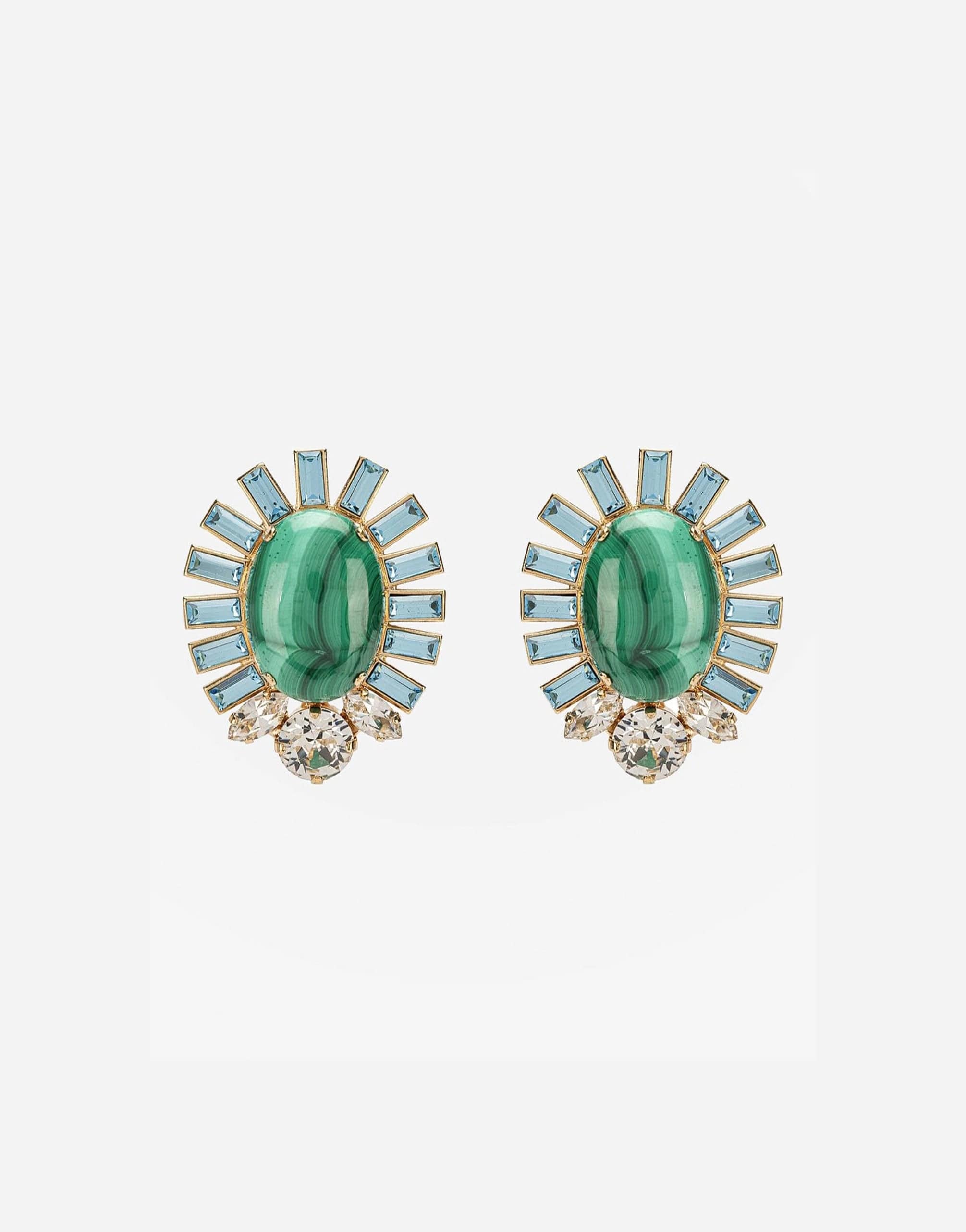 Dolce & Gabbana Malachite Clip-On Earrings
