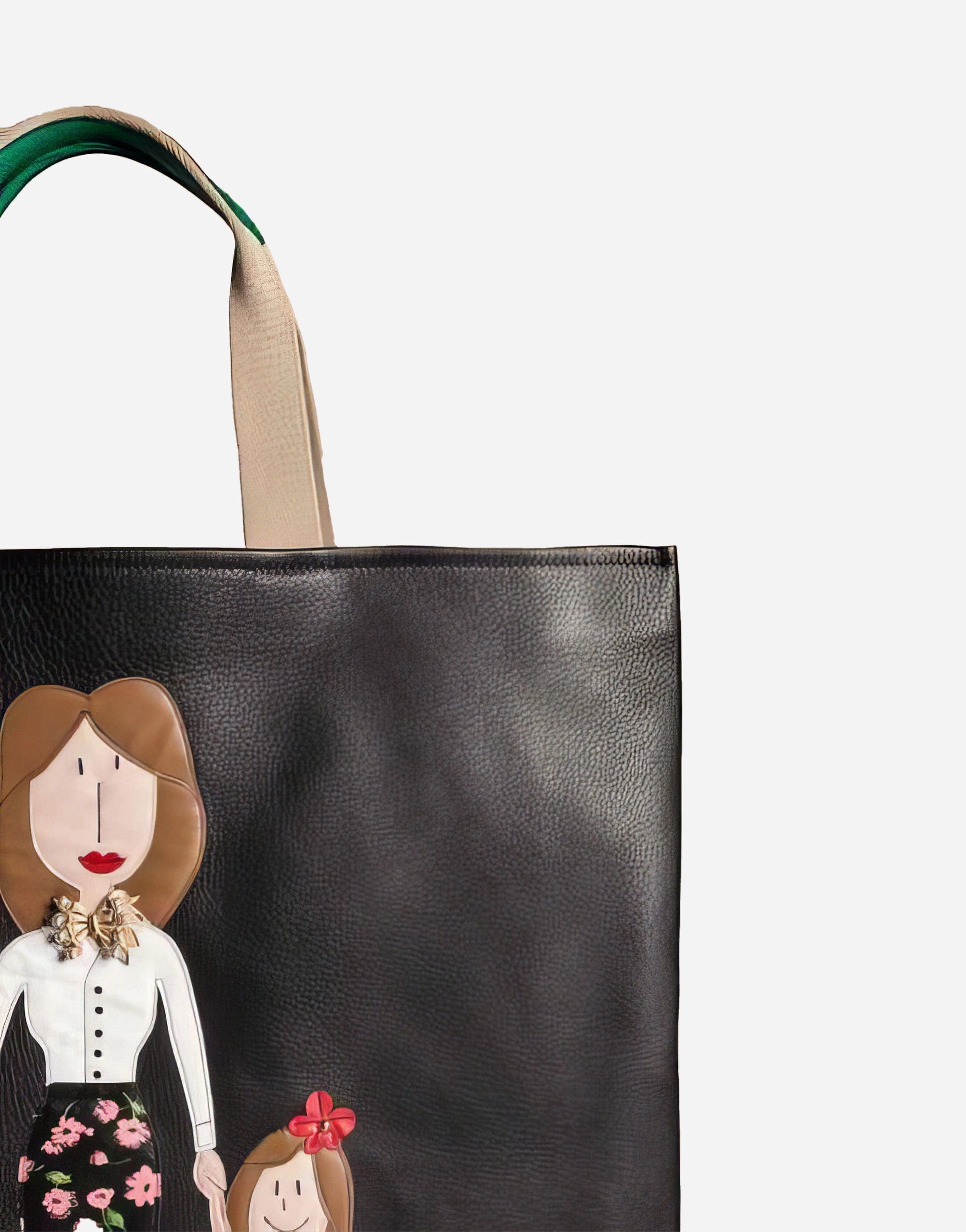 Dolce & Gabbana Maria Tote Bag In Leather With Appliques