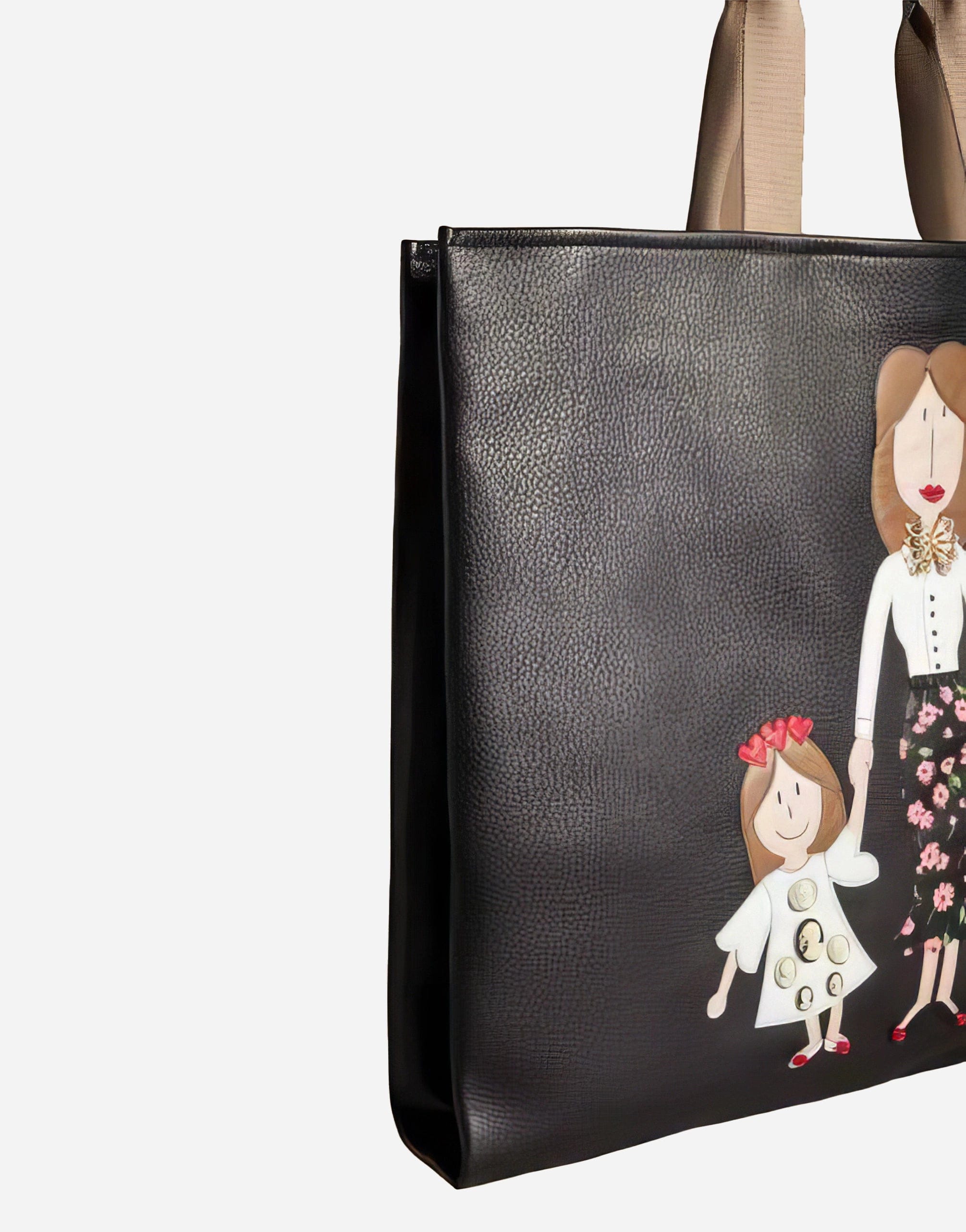 Dolce & Gabbana Maria Tote Bag In Leather With Appliques