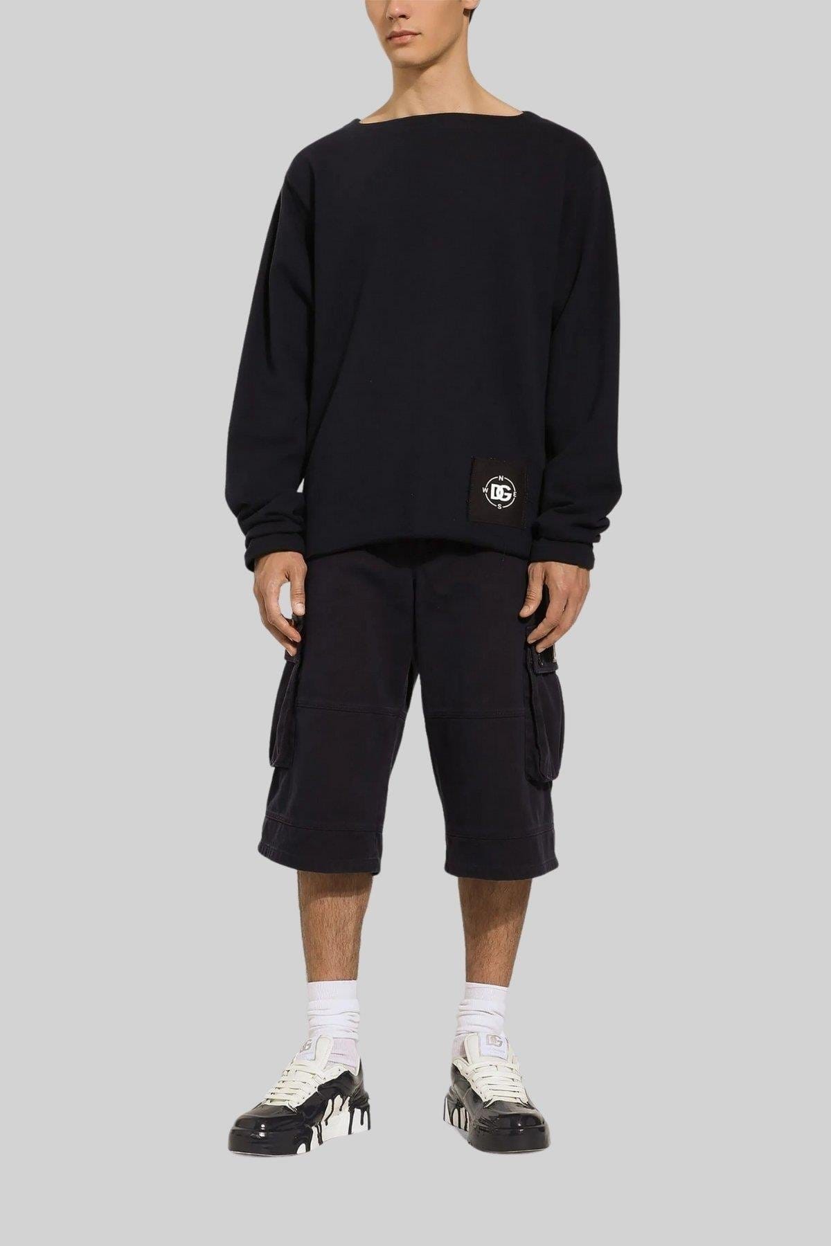 Dolce & Gabbana Marina Print Boat Neck Sweatshirt - alternate view