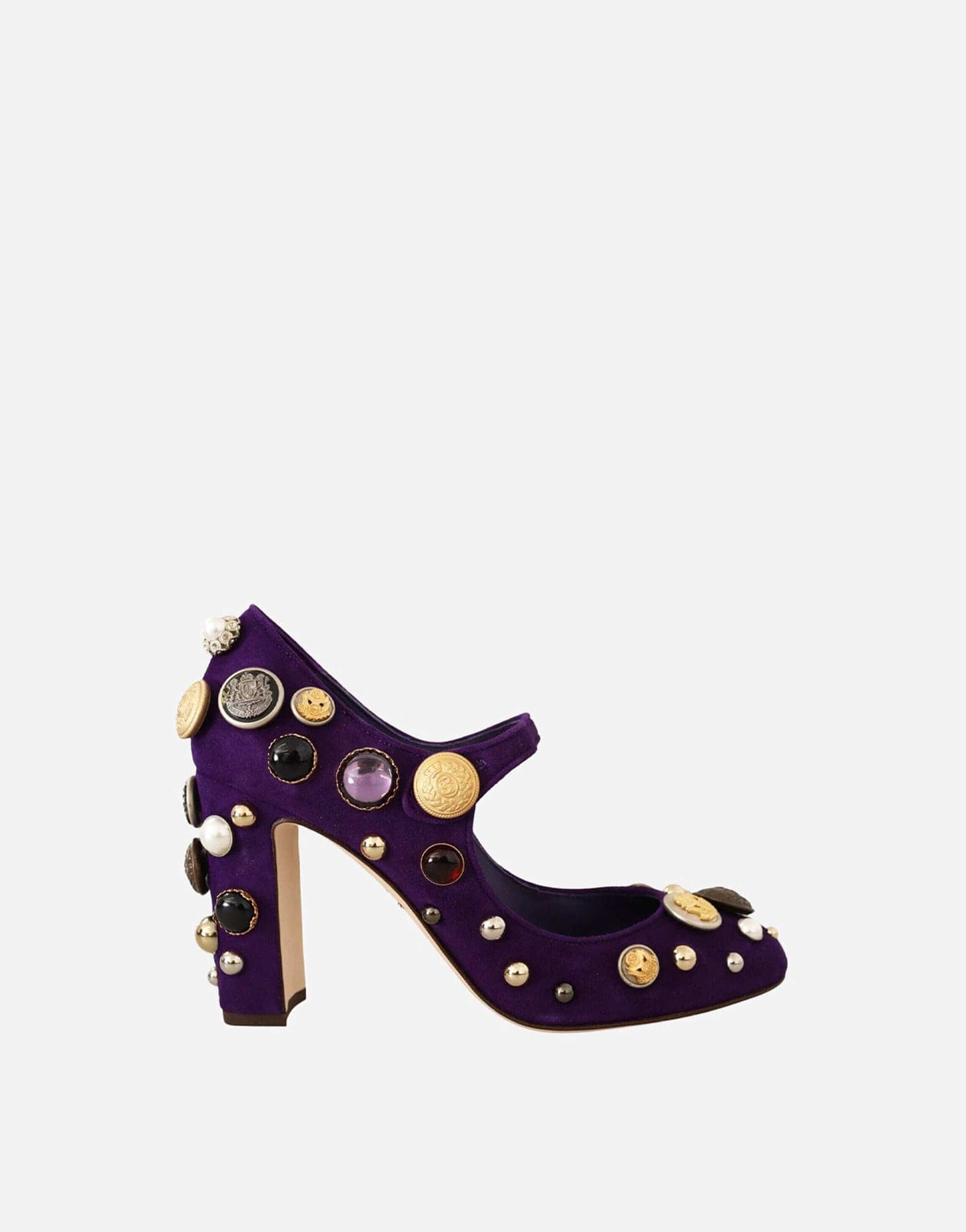Dolce & Gabbana Mary Jane Coin Embellished Pumps
