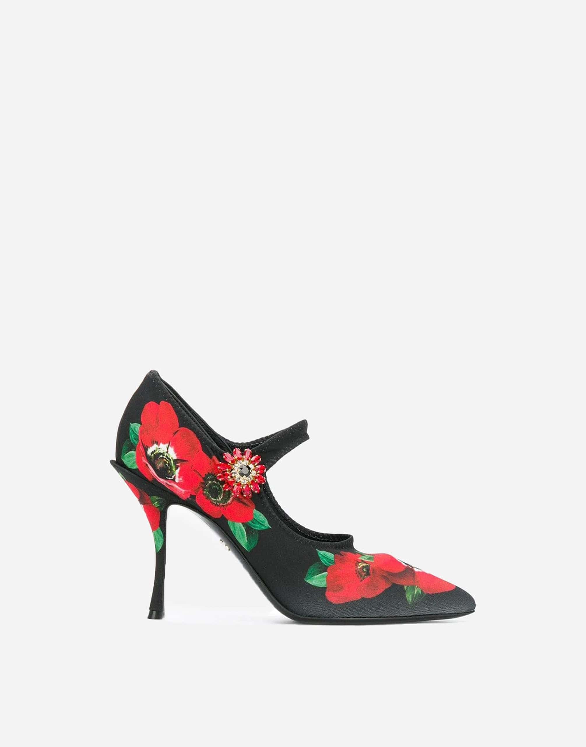 Dolce & Gabbana Mary Jane Floral Embellished Pumps
