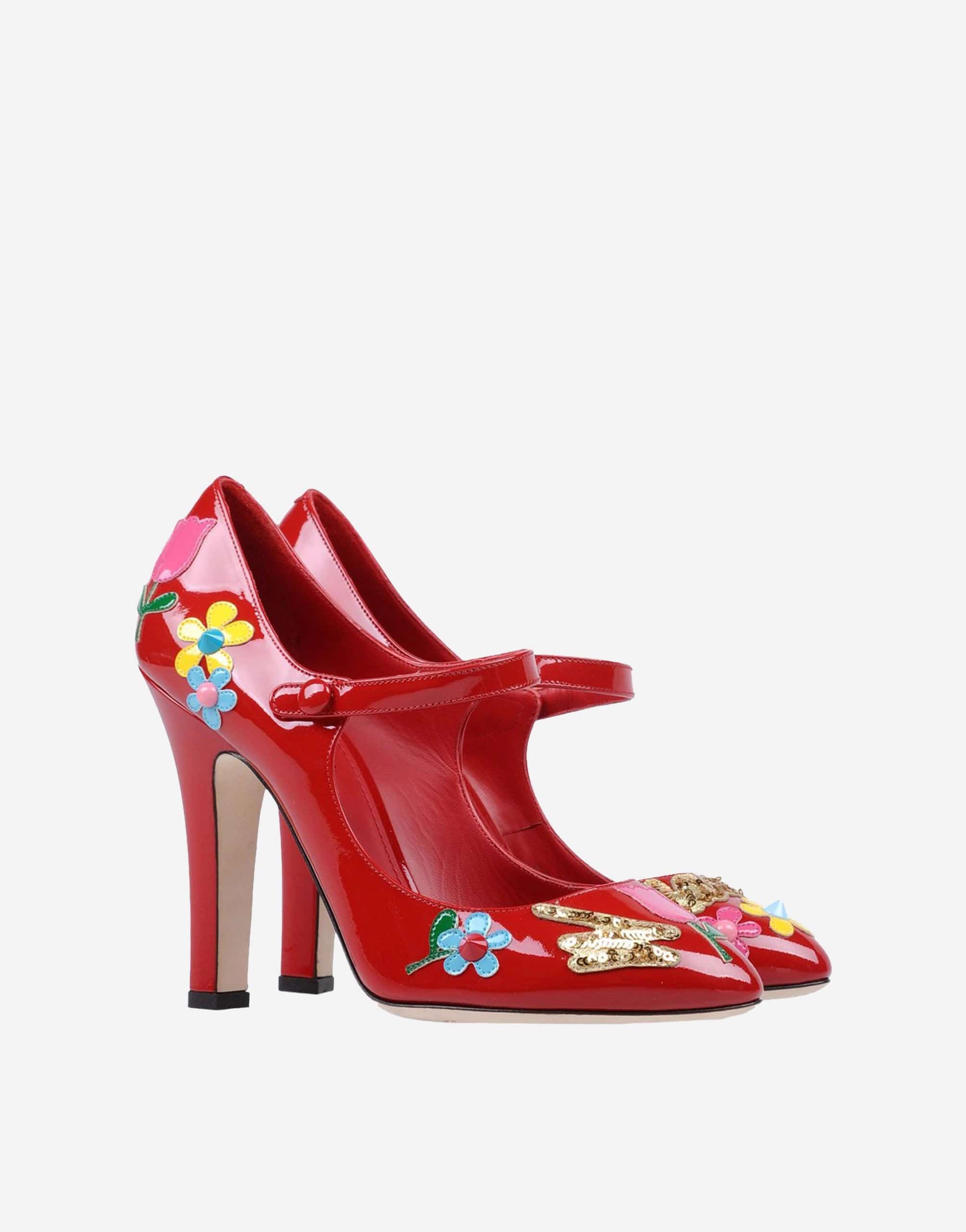 Dolce & Gabbana Mary Jane Flower Patch Pumps