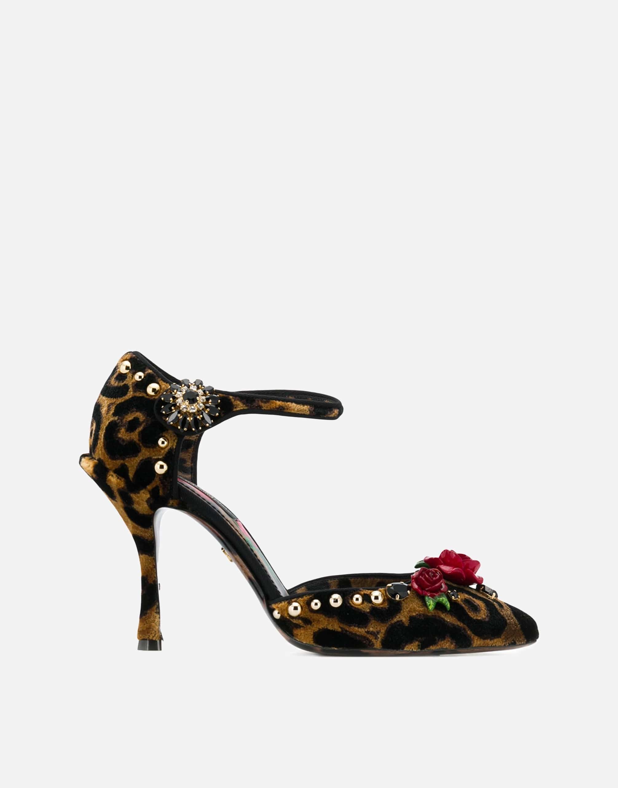 Dolce & Gabbana Mary Jane Leopard Print Pumps