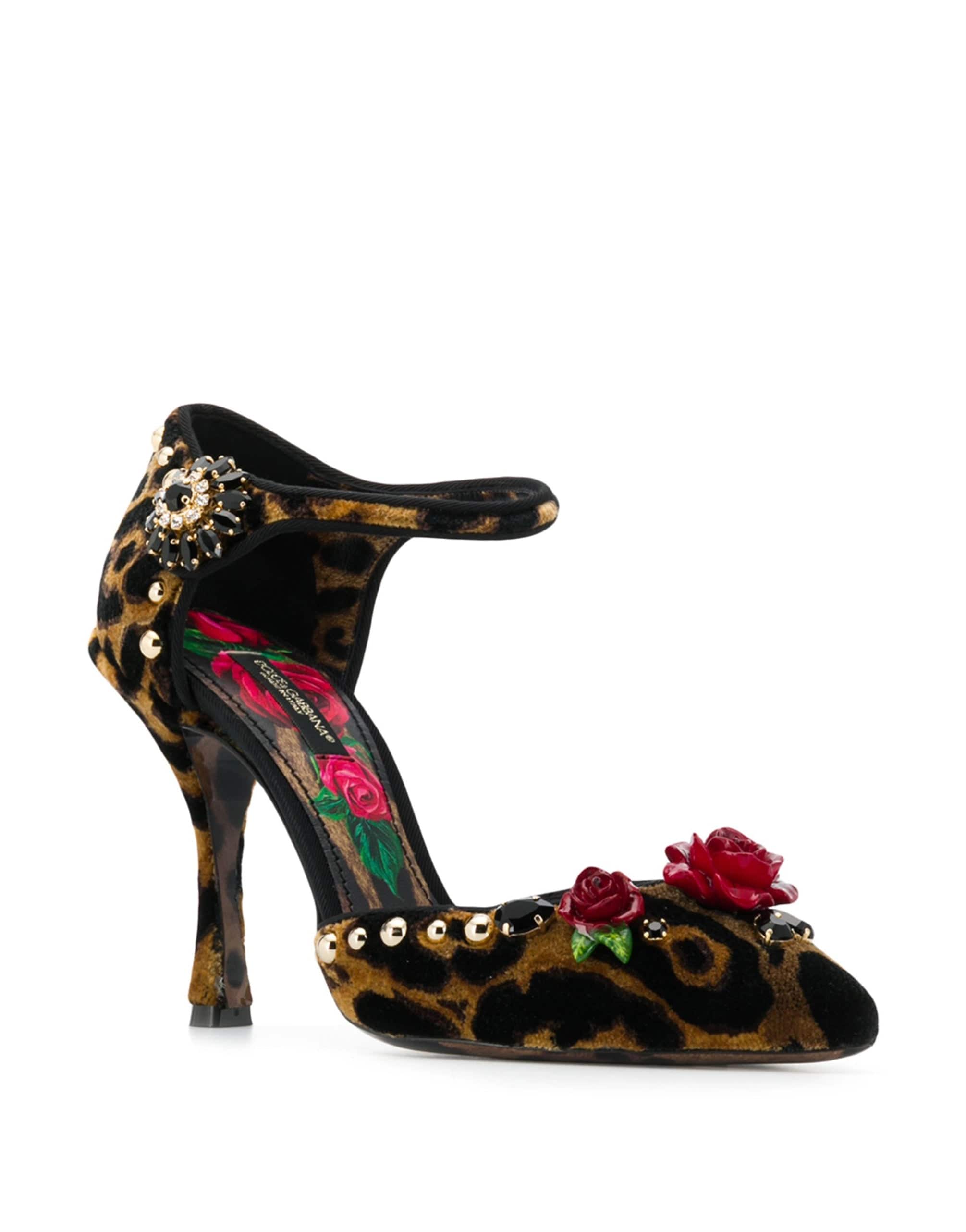 Dolce & Gabbana Mary Jane Leopard Print Pumps