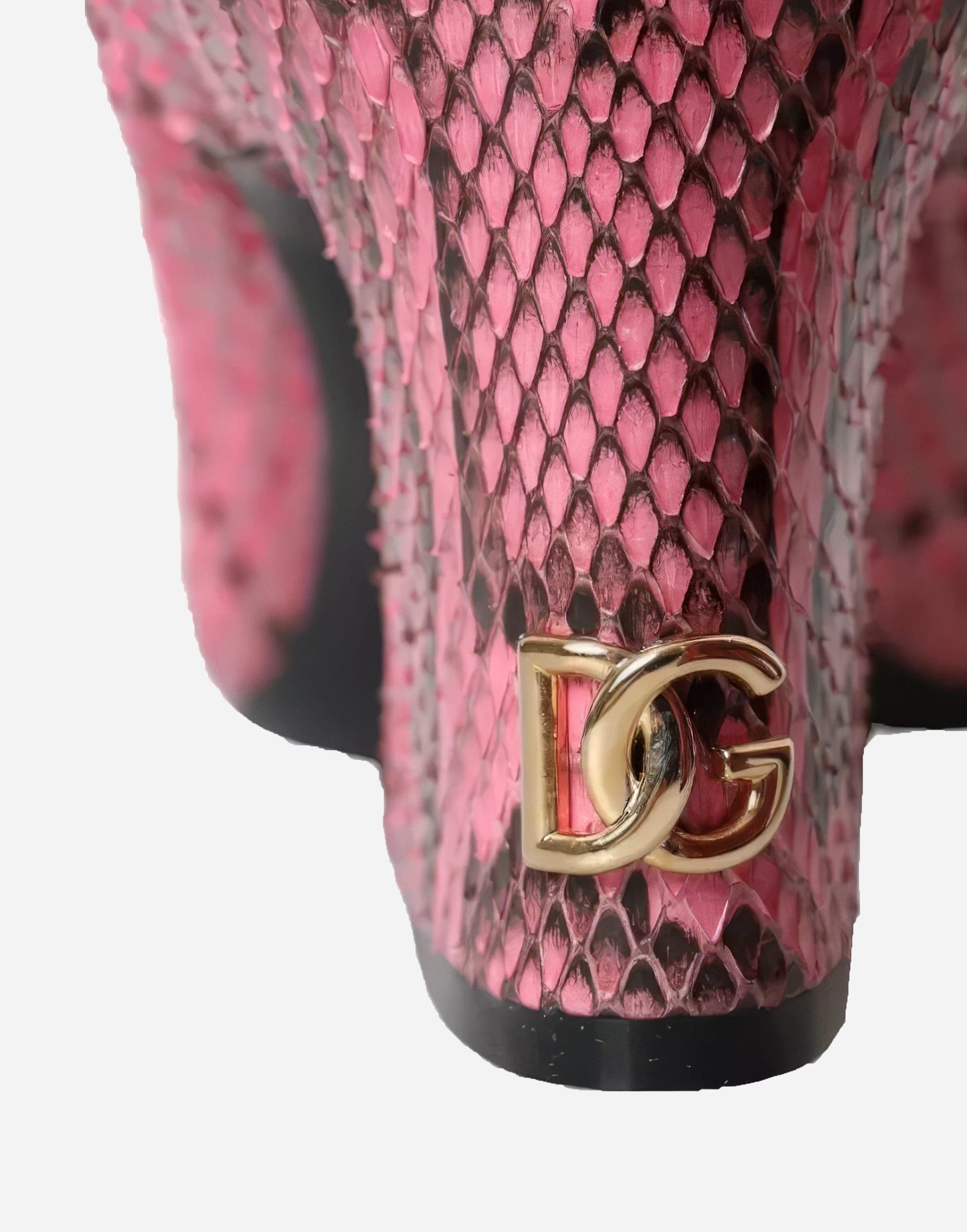 Dolce & Gabbana Mary Jane Pumps With Python Leather