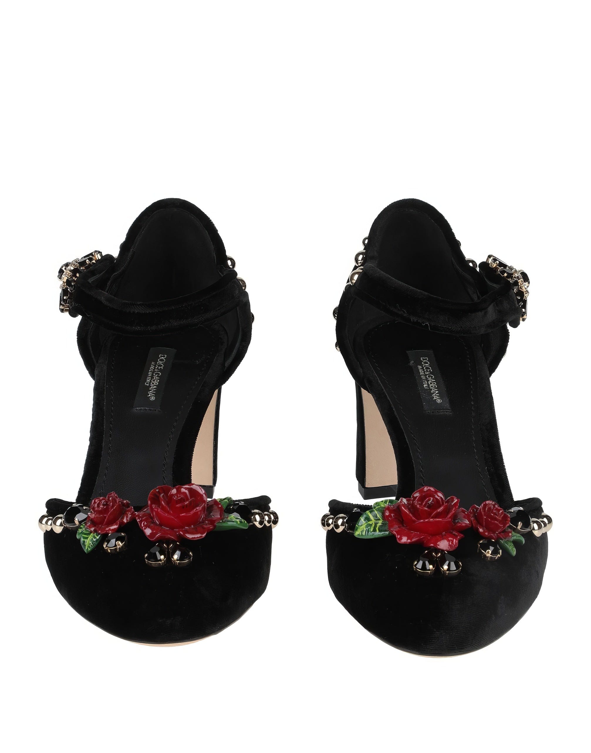 Dolce & Gabbana Mary Jane Velvet Pumps