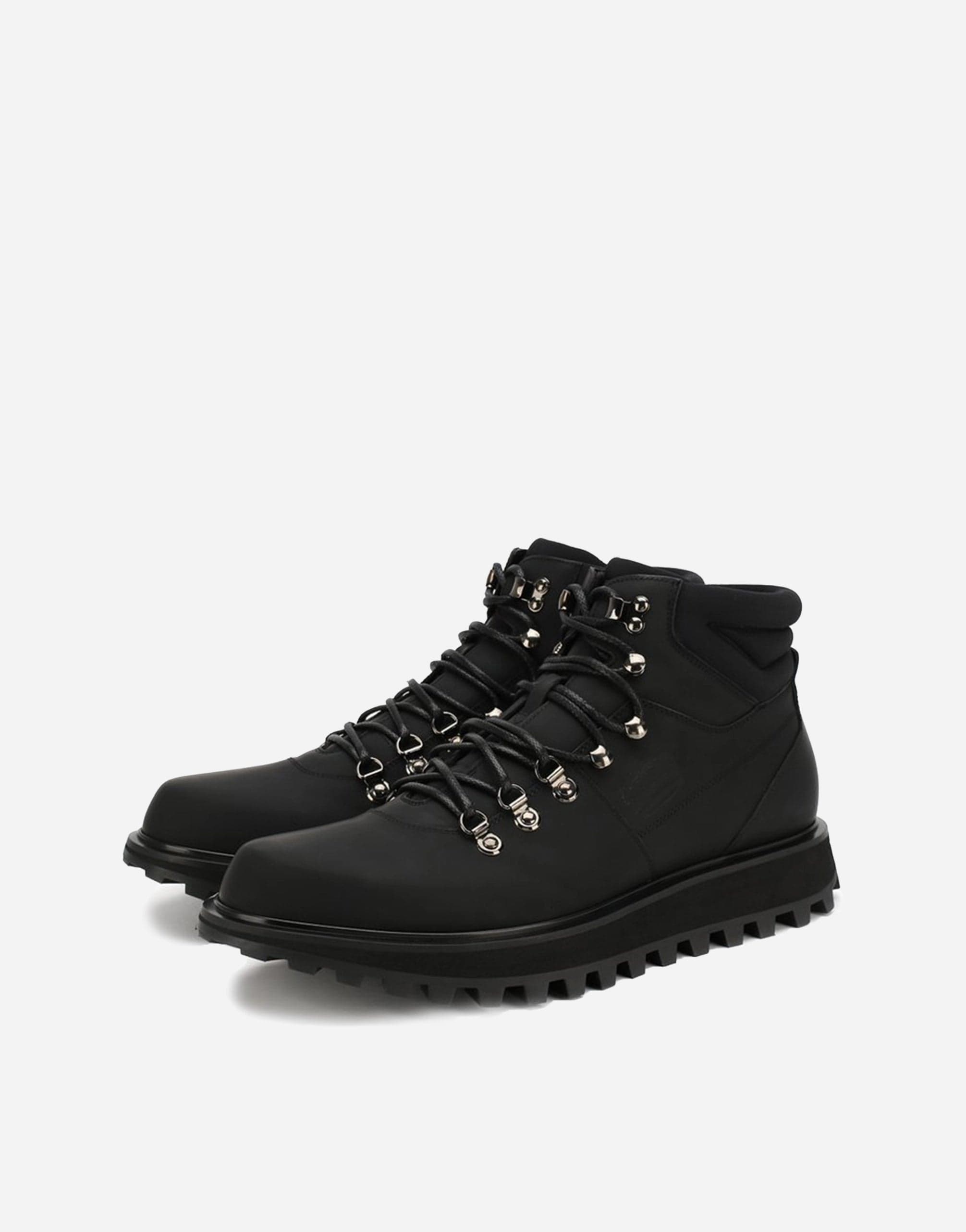 Dolce & Gabbana Matte Leather Hiking Ankle Boots