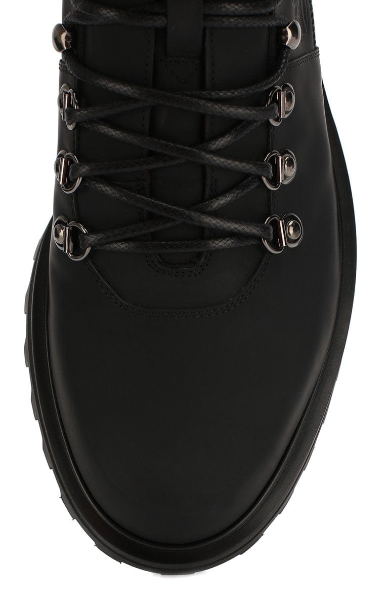 Dolce & Gabbana Matte Leather Hiking Ankle Boots