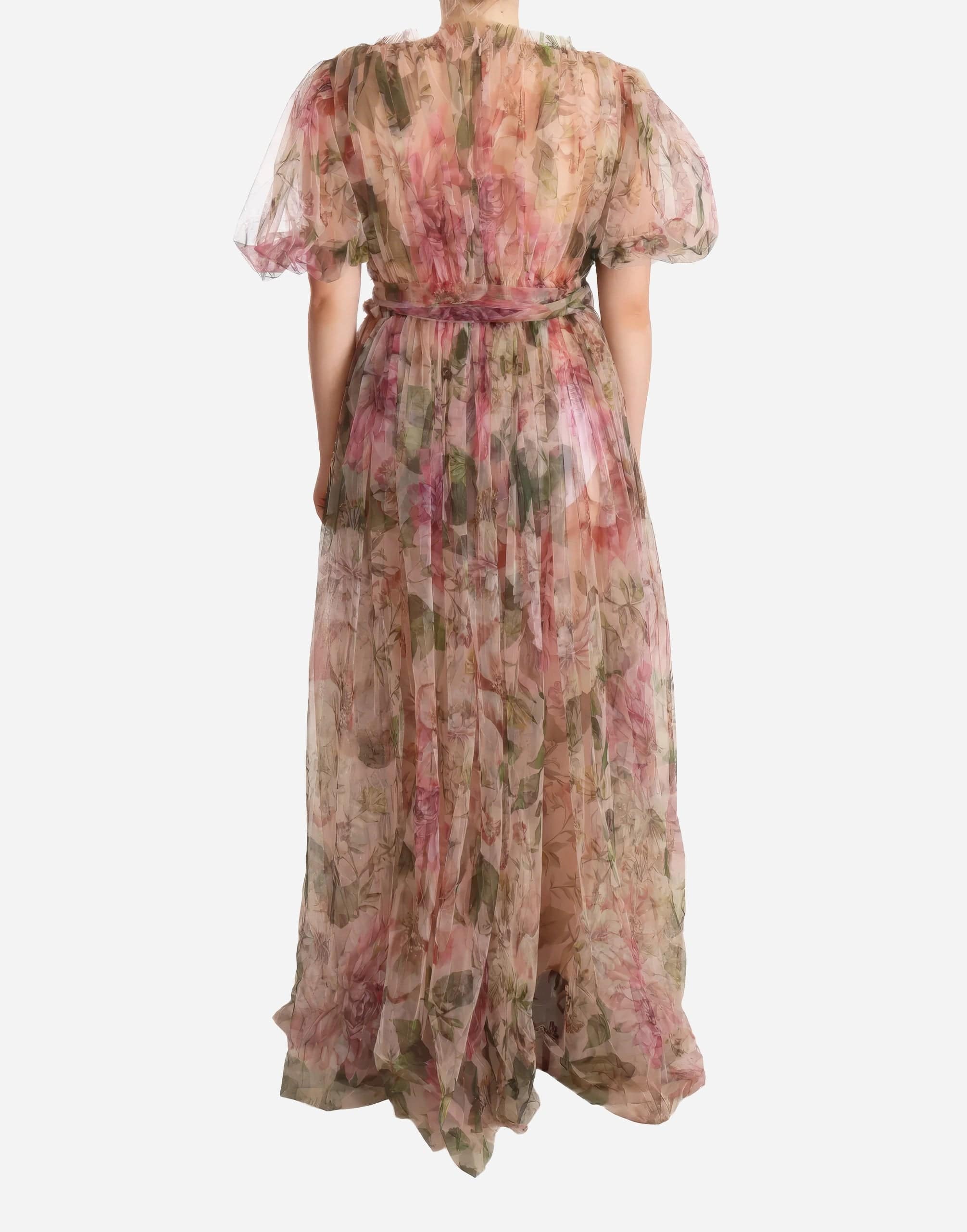 Dolce & Gabbana Maxi Dress With Floral Print