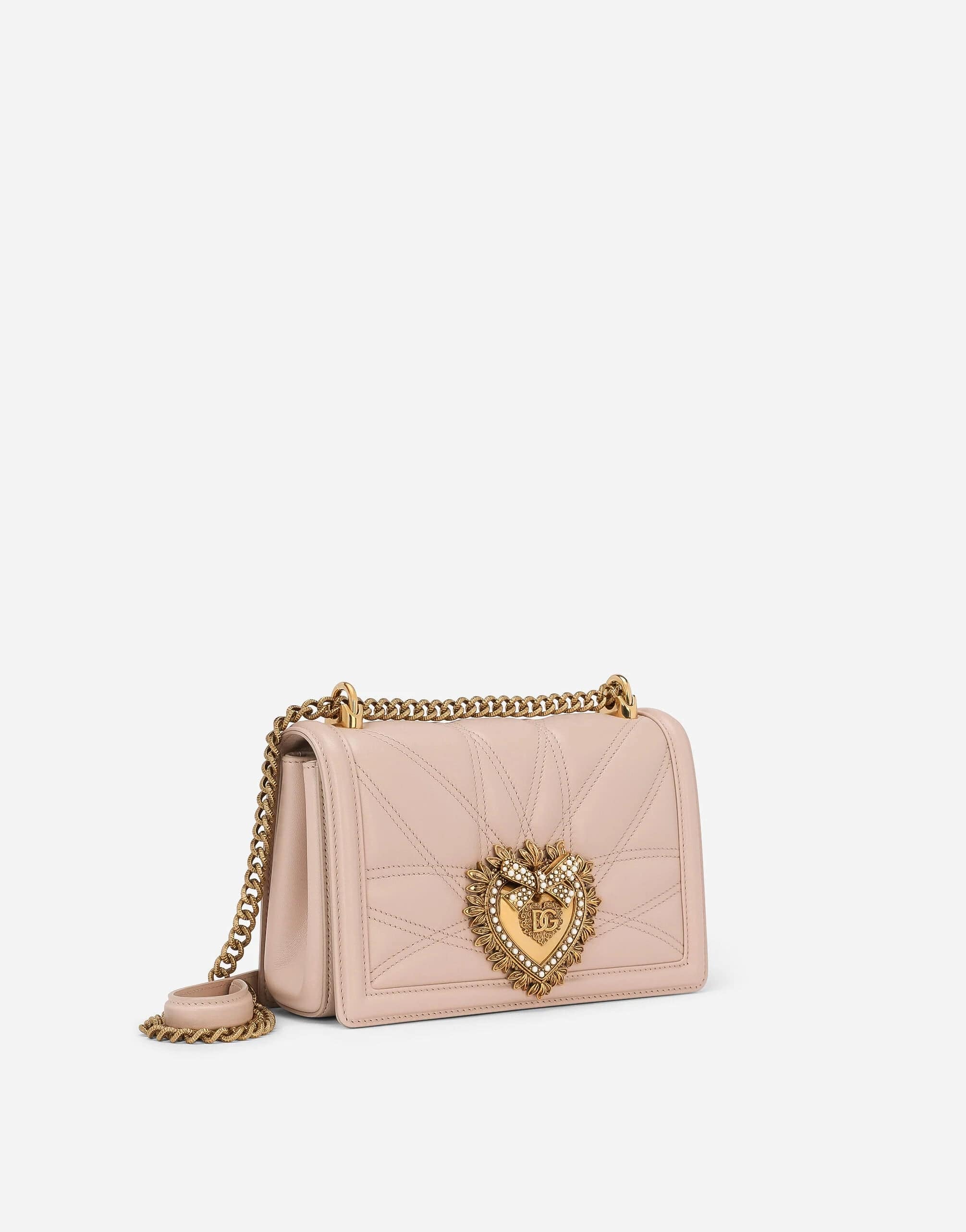 Dolce & Gabbana Medium Devotion Bag In Quilted Nappa