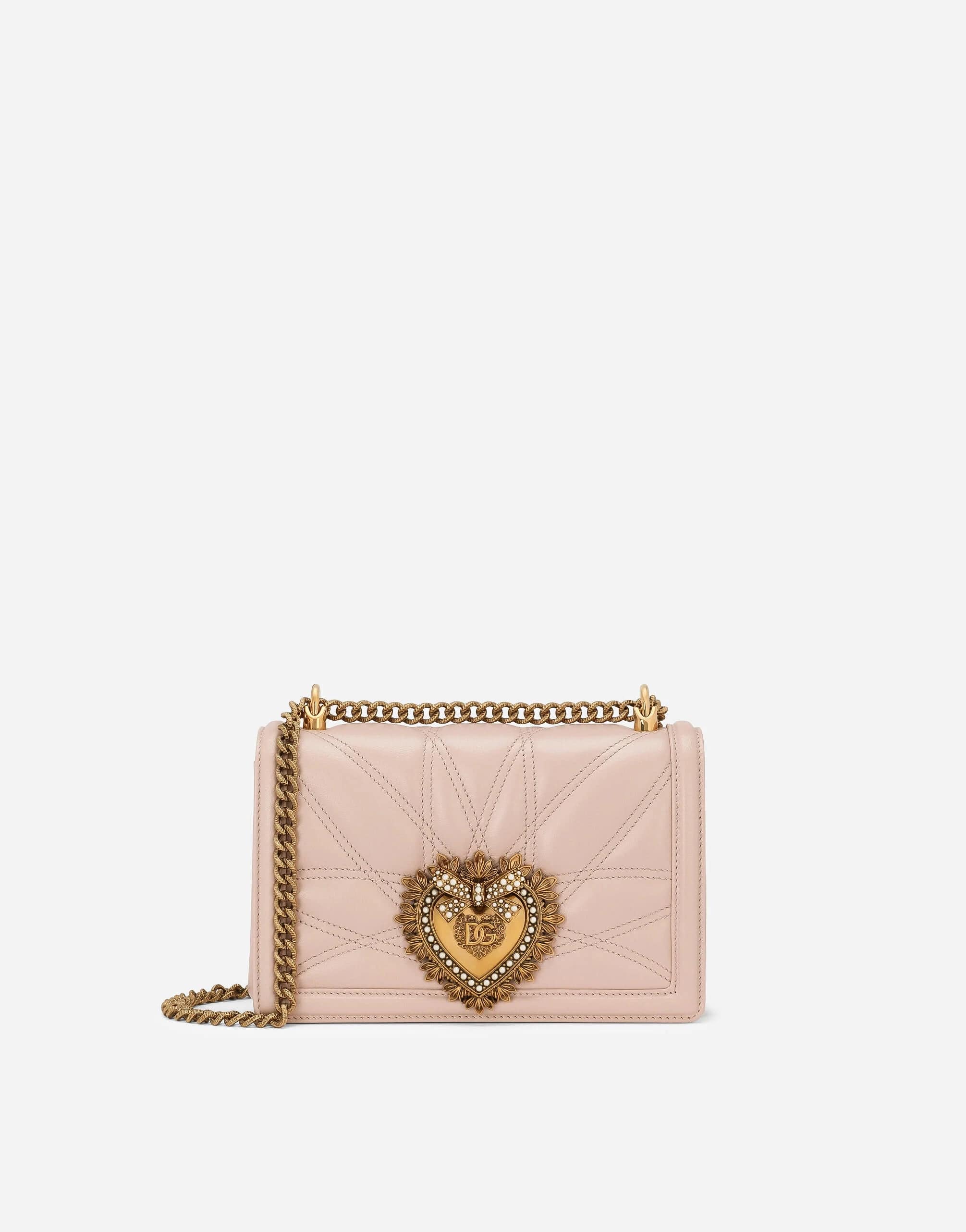 Dolce & Gabbana Medium Devotion Bag In Quilted Nappa