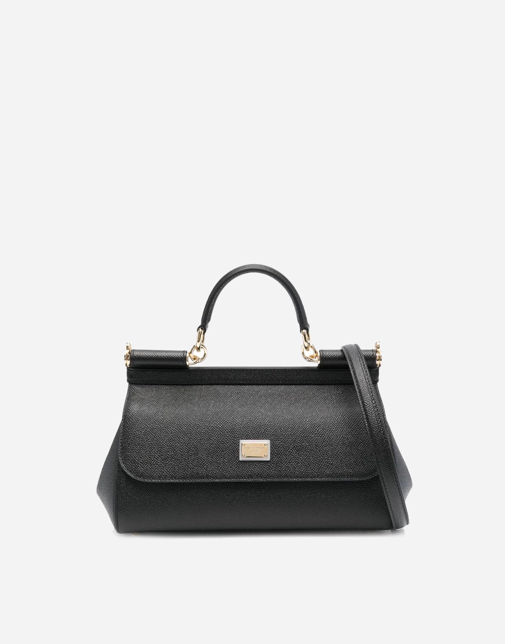 Dolce & Gabbana Medium Sicily Leather Tote Bag