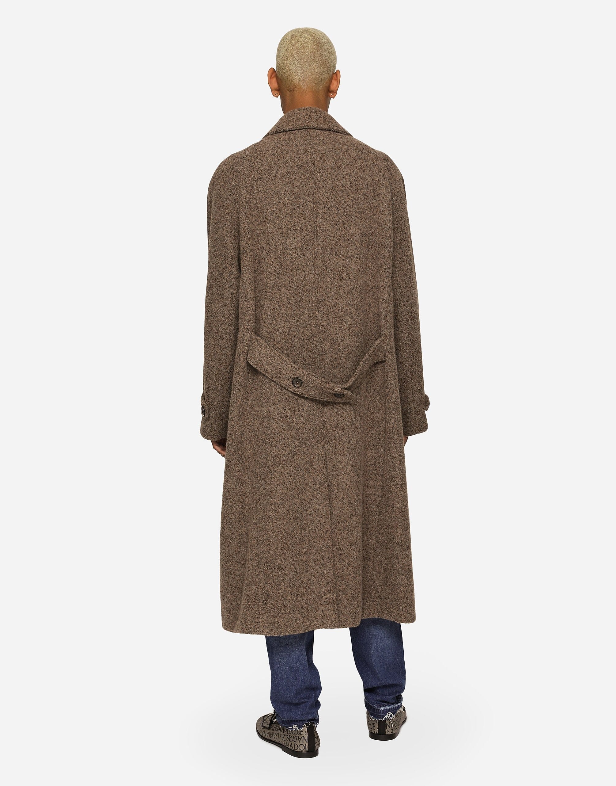 Dolce & Gabbana Mélange Alpaca Wool Coat