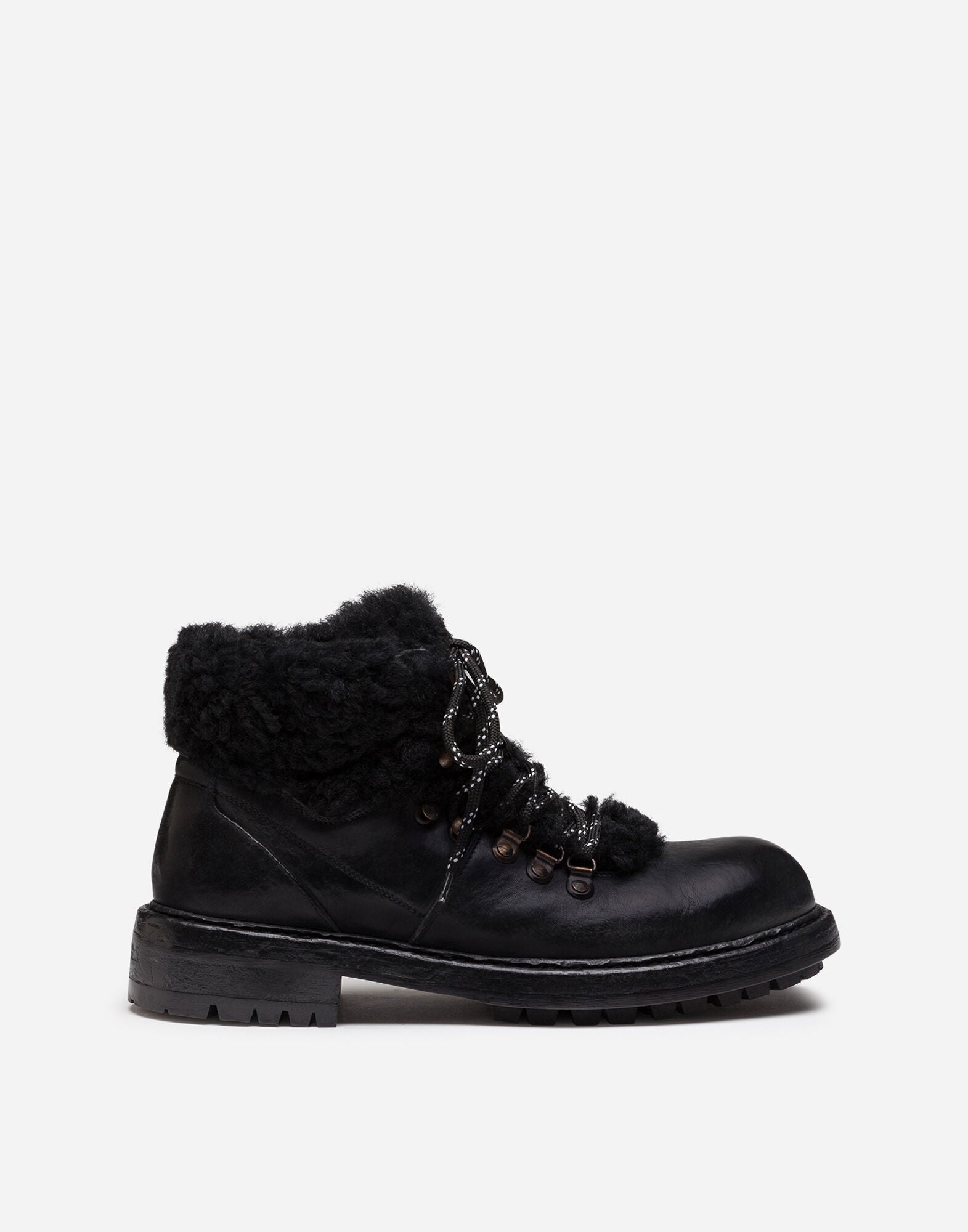 Dolce & Gabbana Merino Wool Hiking Boots