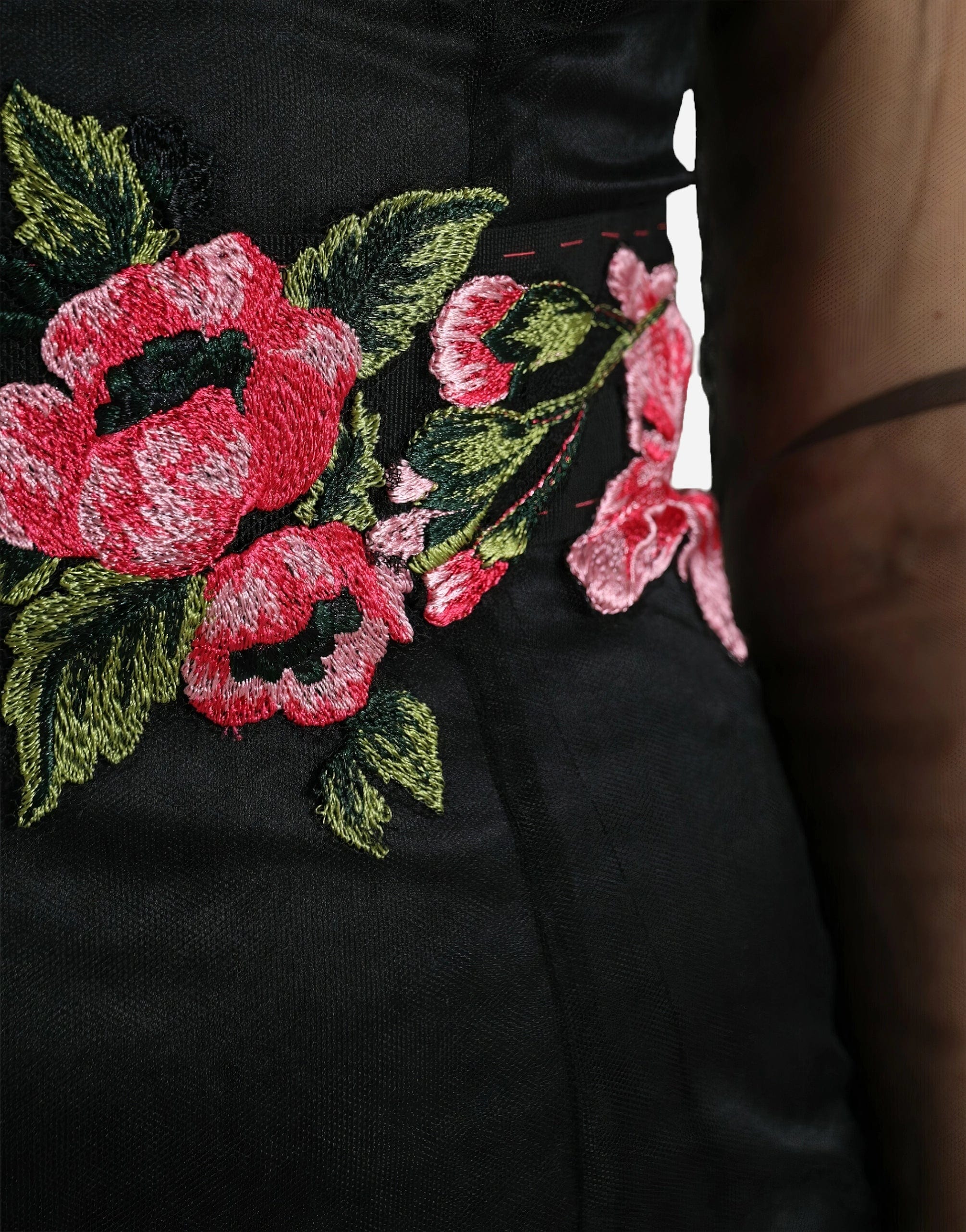 Dolce & Gabbana Mesh Floral Embellished Gown