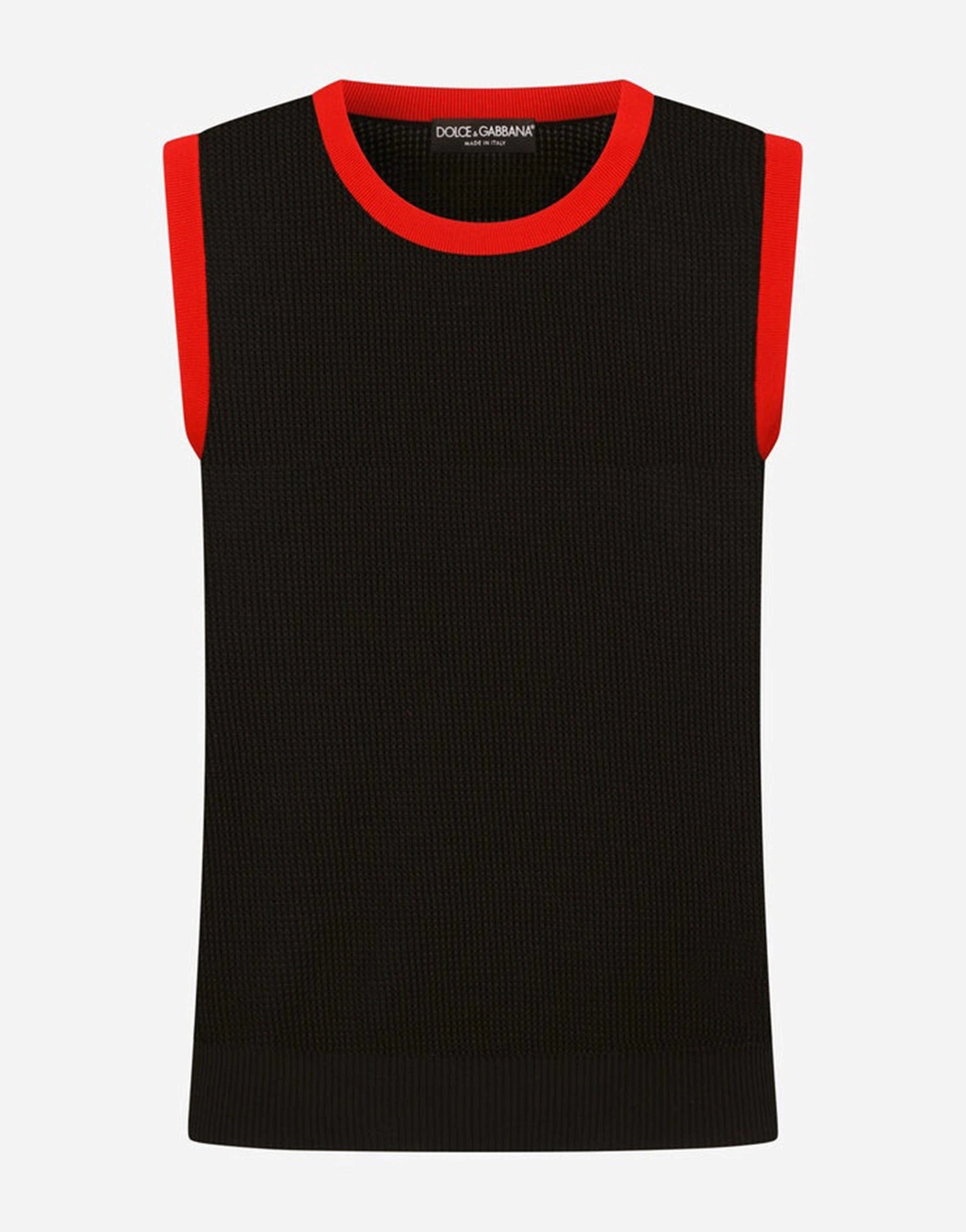 Dolce & Gabbana Mesh Patch Detailing Vests