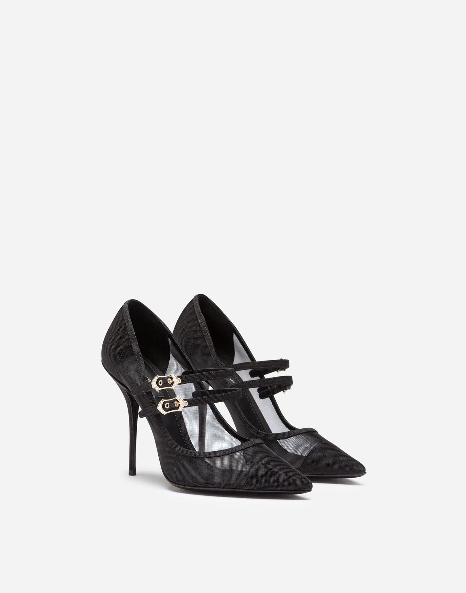 Dolce & Gabbana Mesh With Two Straps Pumps