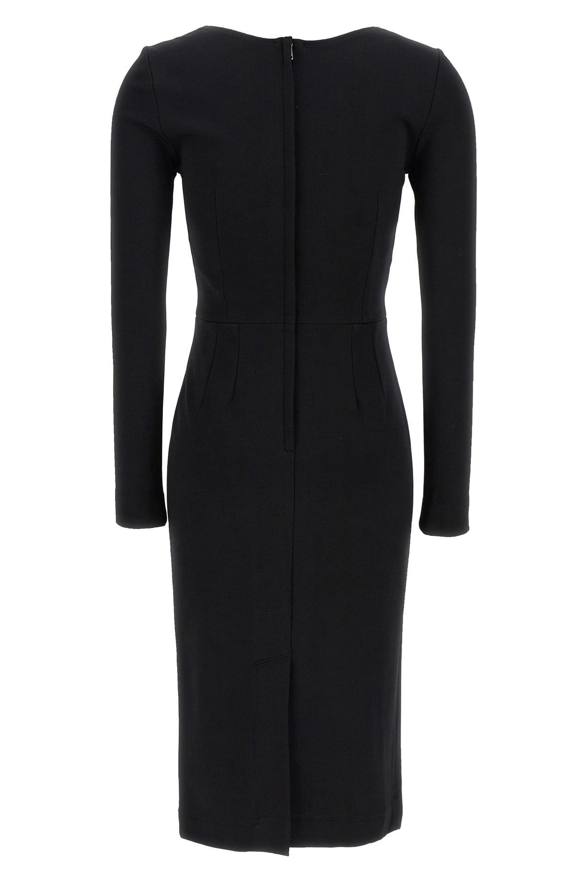 Dolce & Gabbana Metal Logo Midi Dress | Sendegaro IT