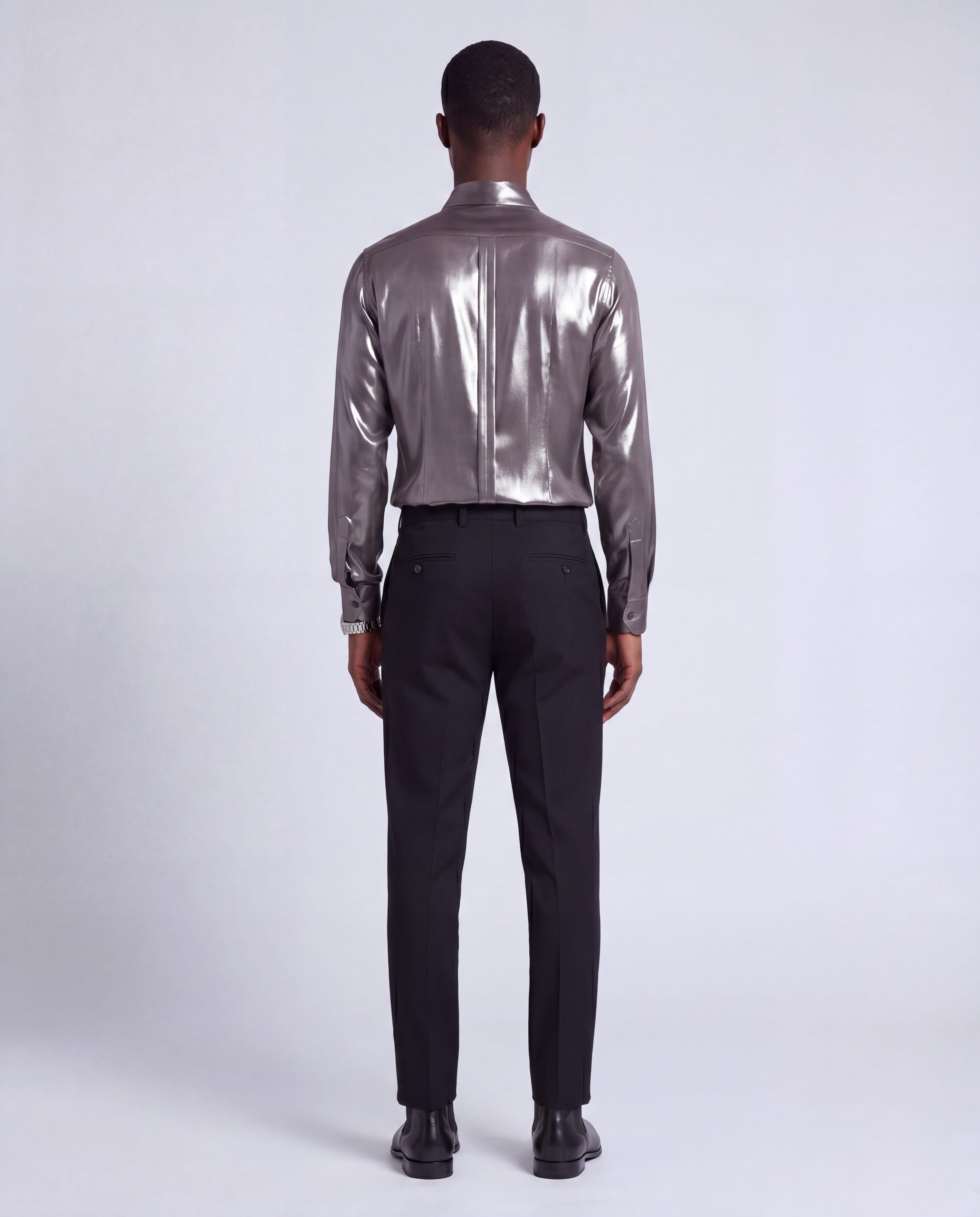 Dolce & Gabbana Dolce & Gabbana Metallic Fringe Dress Shirt
