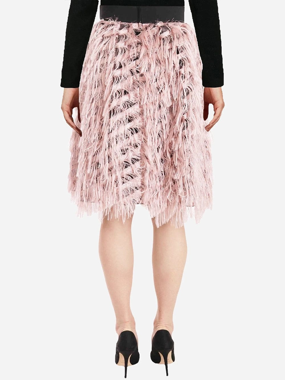 Dolce & Gabbana Metallic High-Waist Pencil Skirt