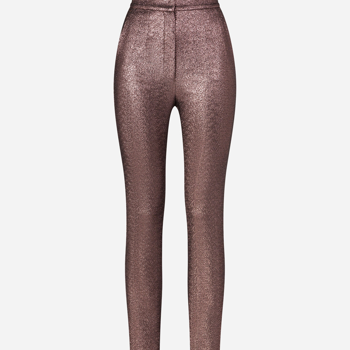 Dolce & Gabbana Metallic Lamé High-Waisted Trousers | Sendegaro GR