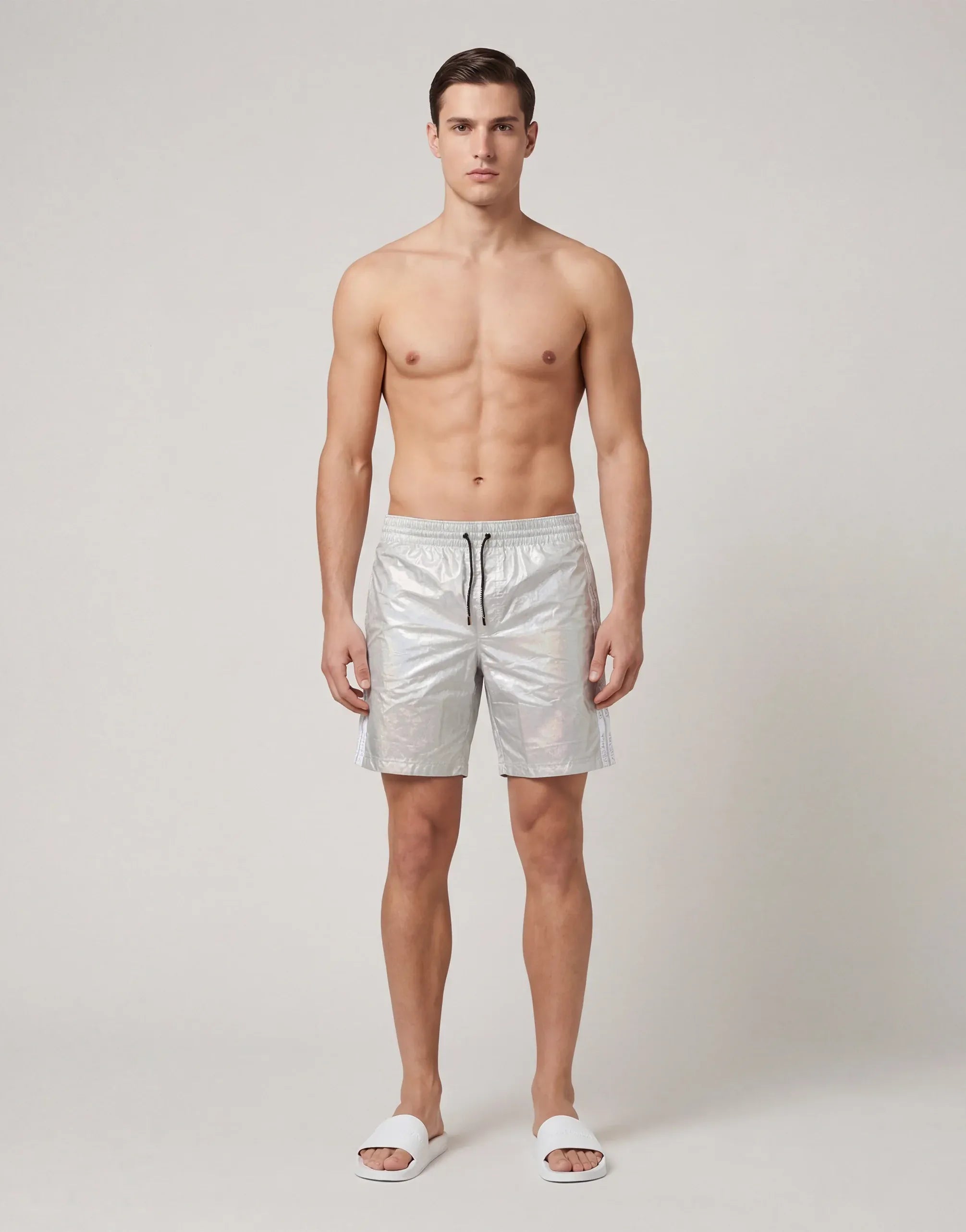 Metallic Logo Swim Shorts - alternate view