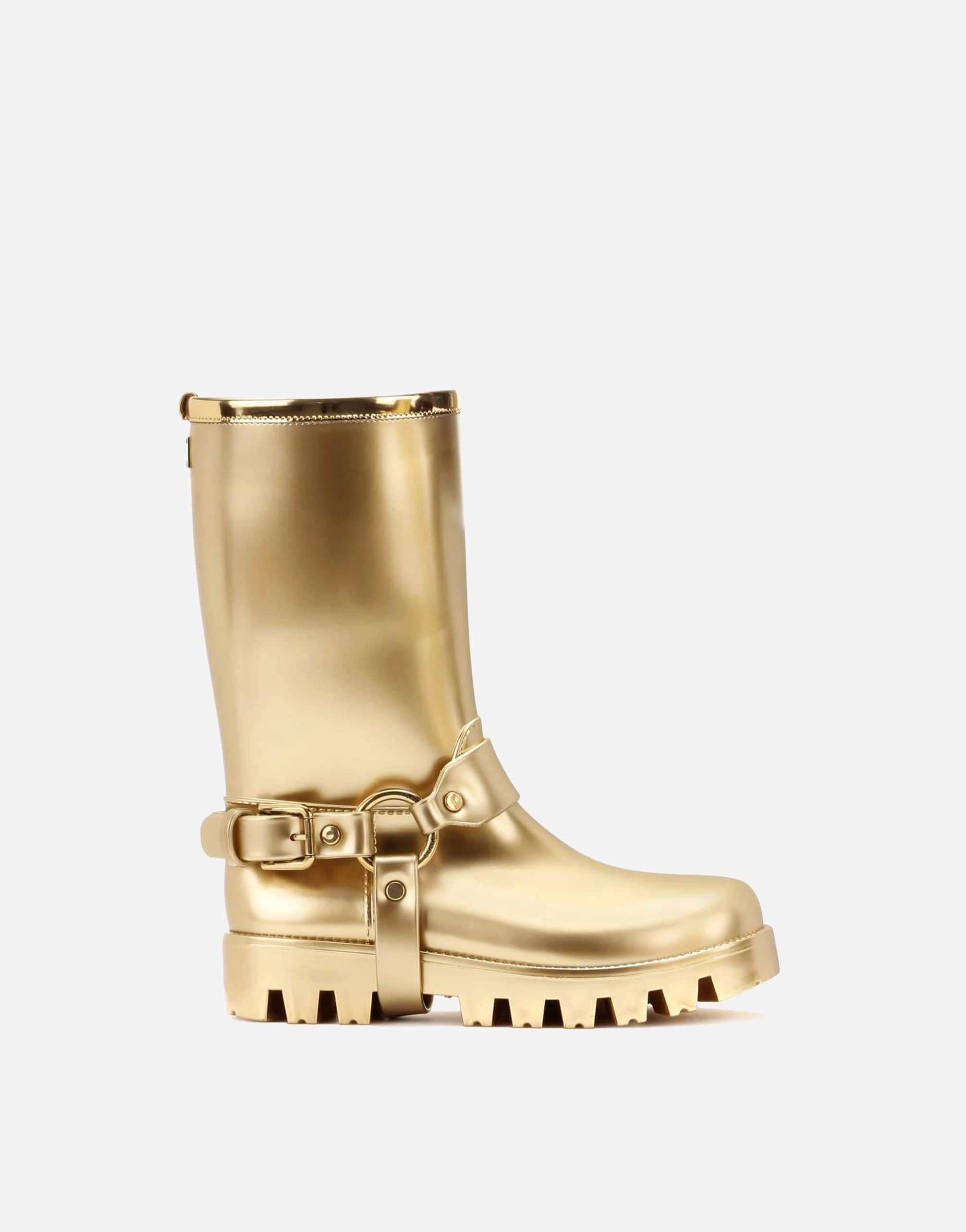 Dolce & Gabbana Metallic Rain Boots