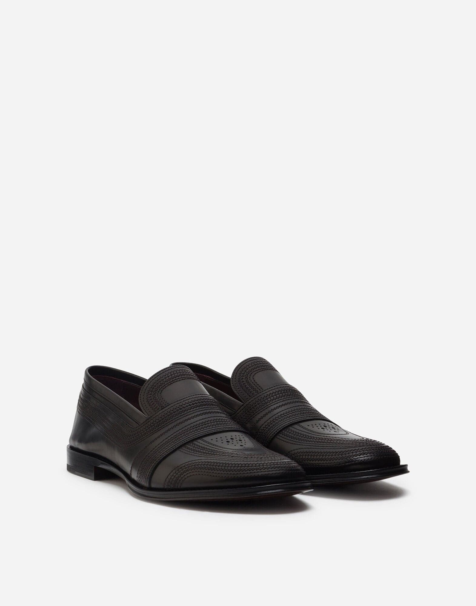Dolce & Gabbana Michelangelo Leather Slippers