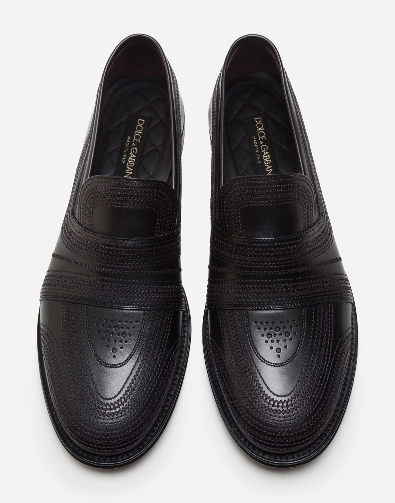 Dolce & Gabbana Michelangelo Leather Slippers