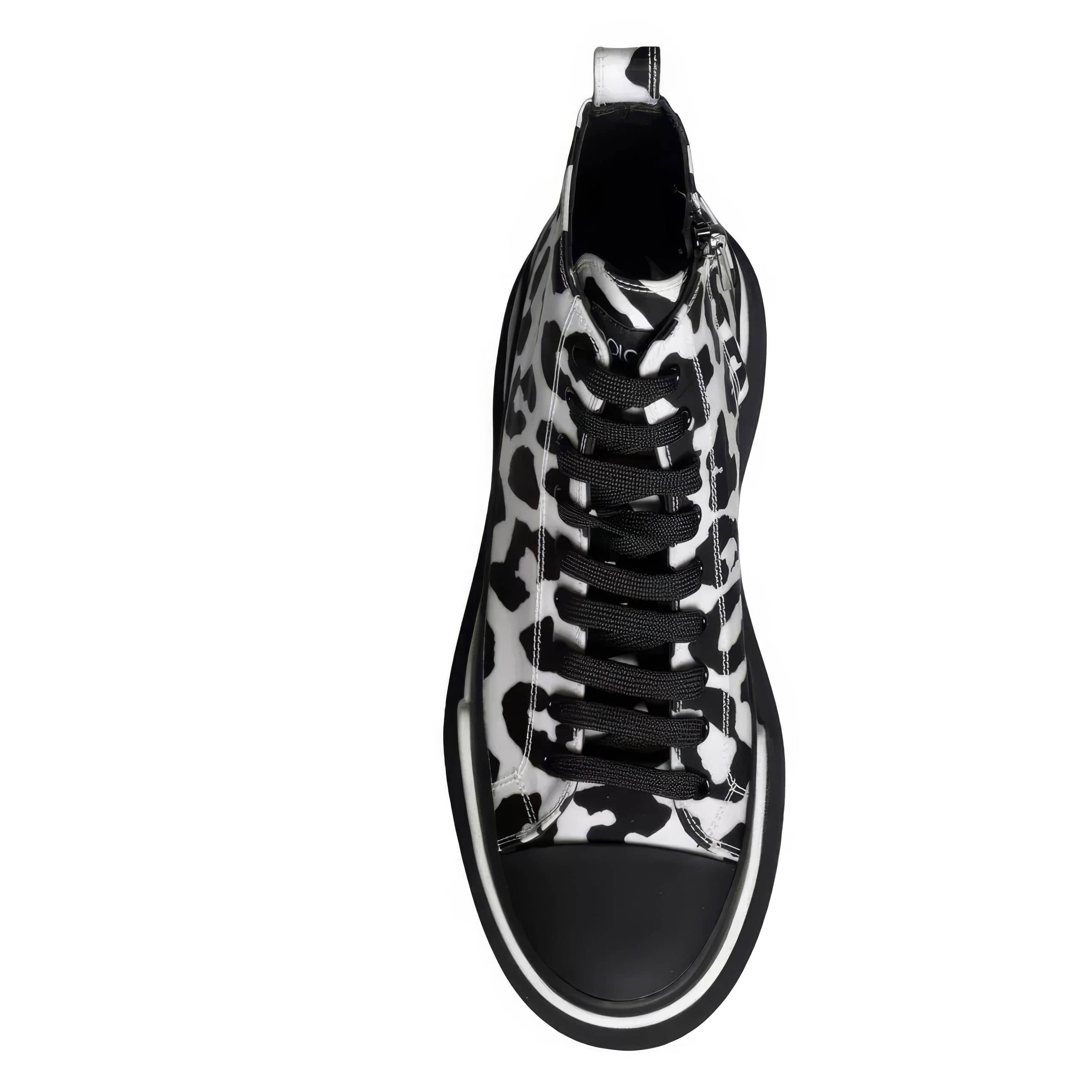 Dolce & Gabbana Mid-Top Leopard-Print Sneakers