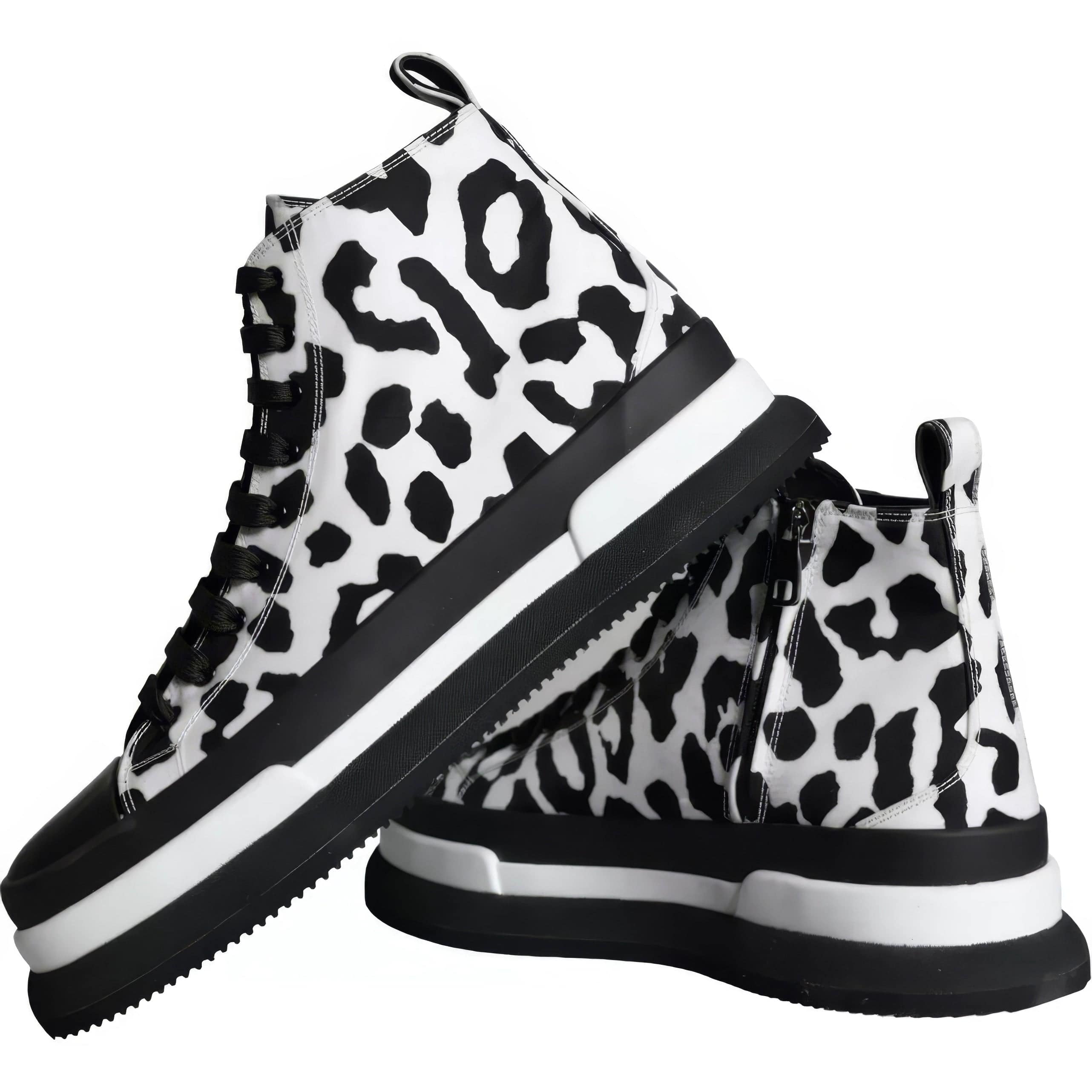 Dolce & Gabbana Mid-Top Leopard-Print Sneakers