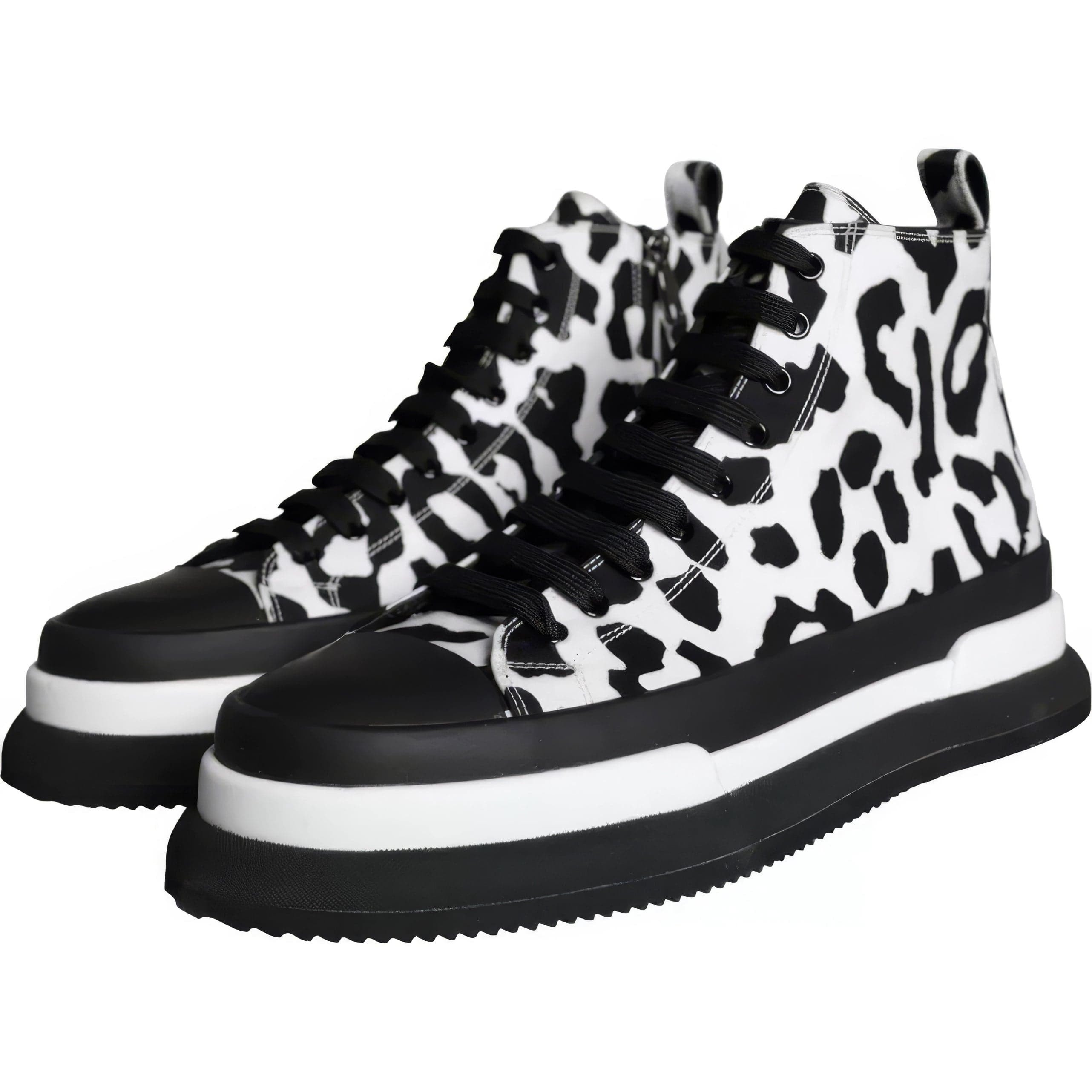 Dolce & Gabbana Mid-Top Leopard-Print Sneakers