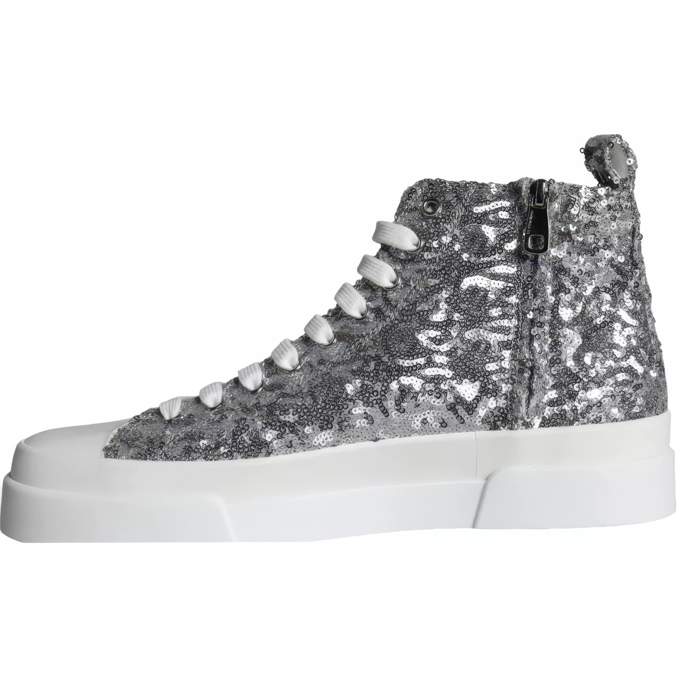 Dolce & Gabbana Mid-Top Sequined Portofino Sneakers