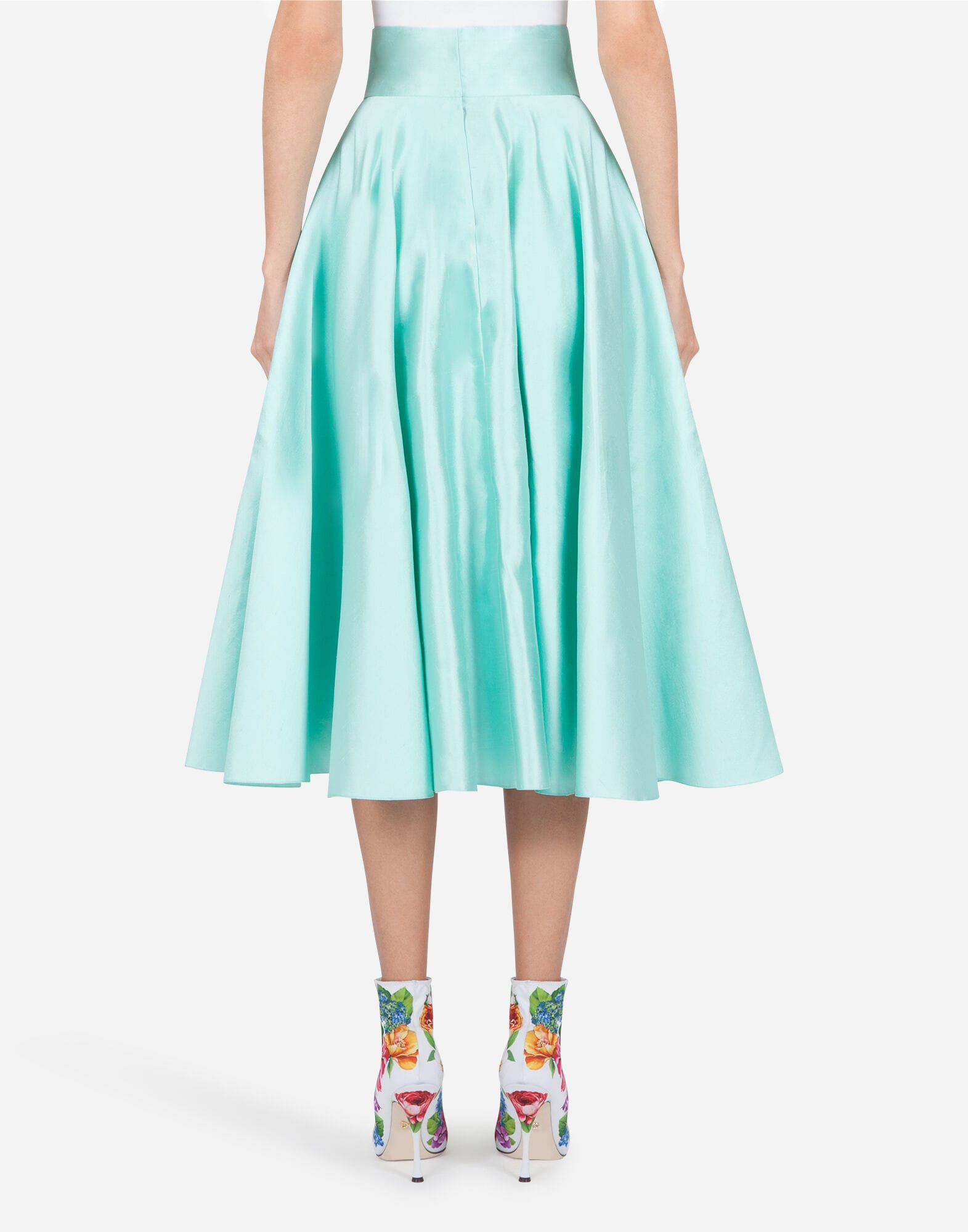 Dolce & Gabbana Midi Shantung Skirt