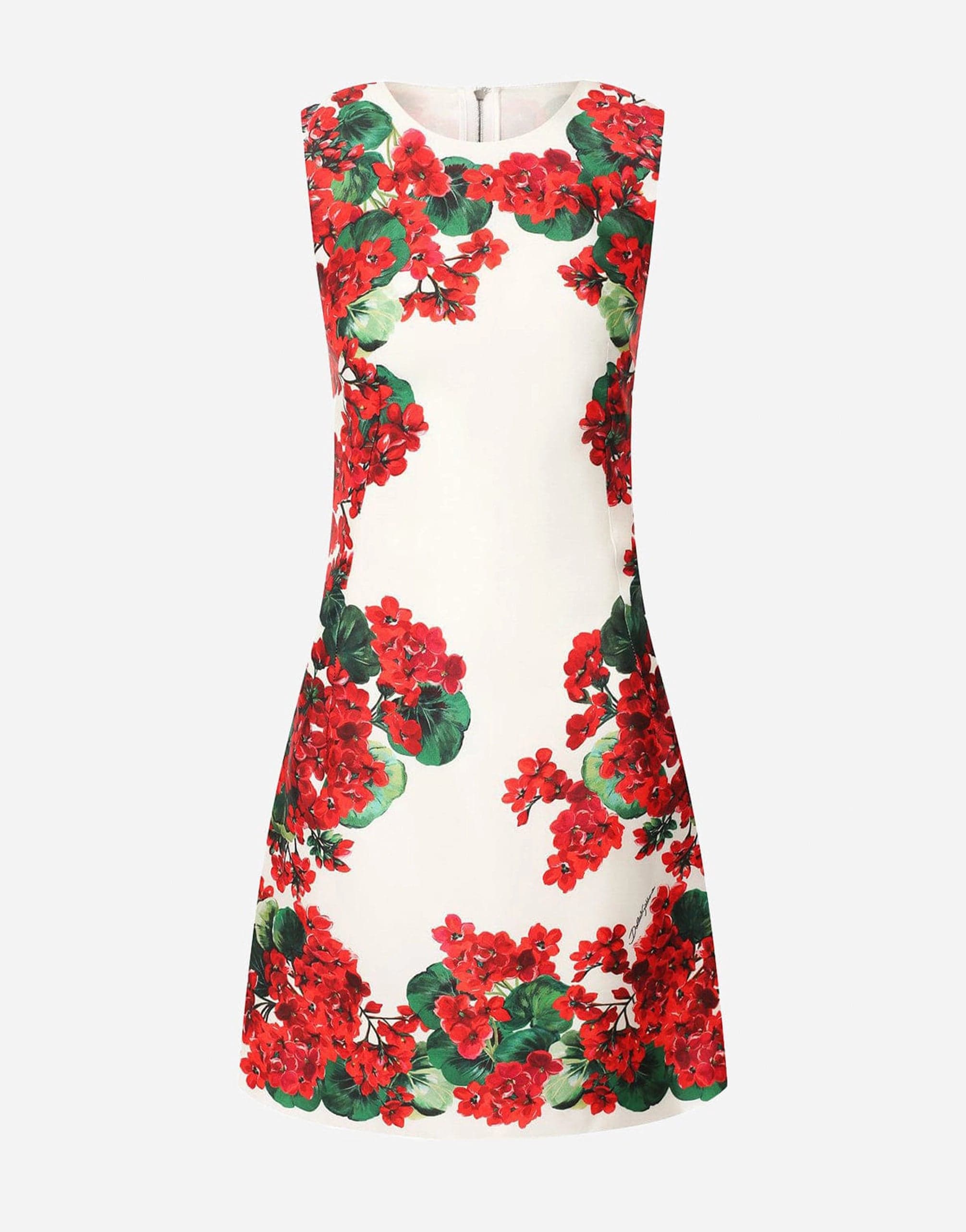 Dolce & Gabbana Mikado Portofino-Print Mini Dress