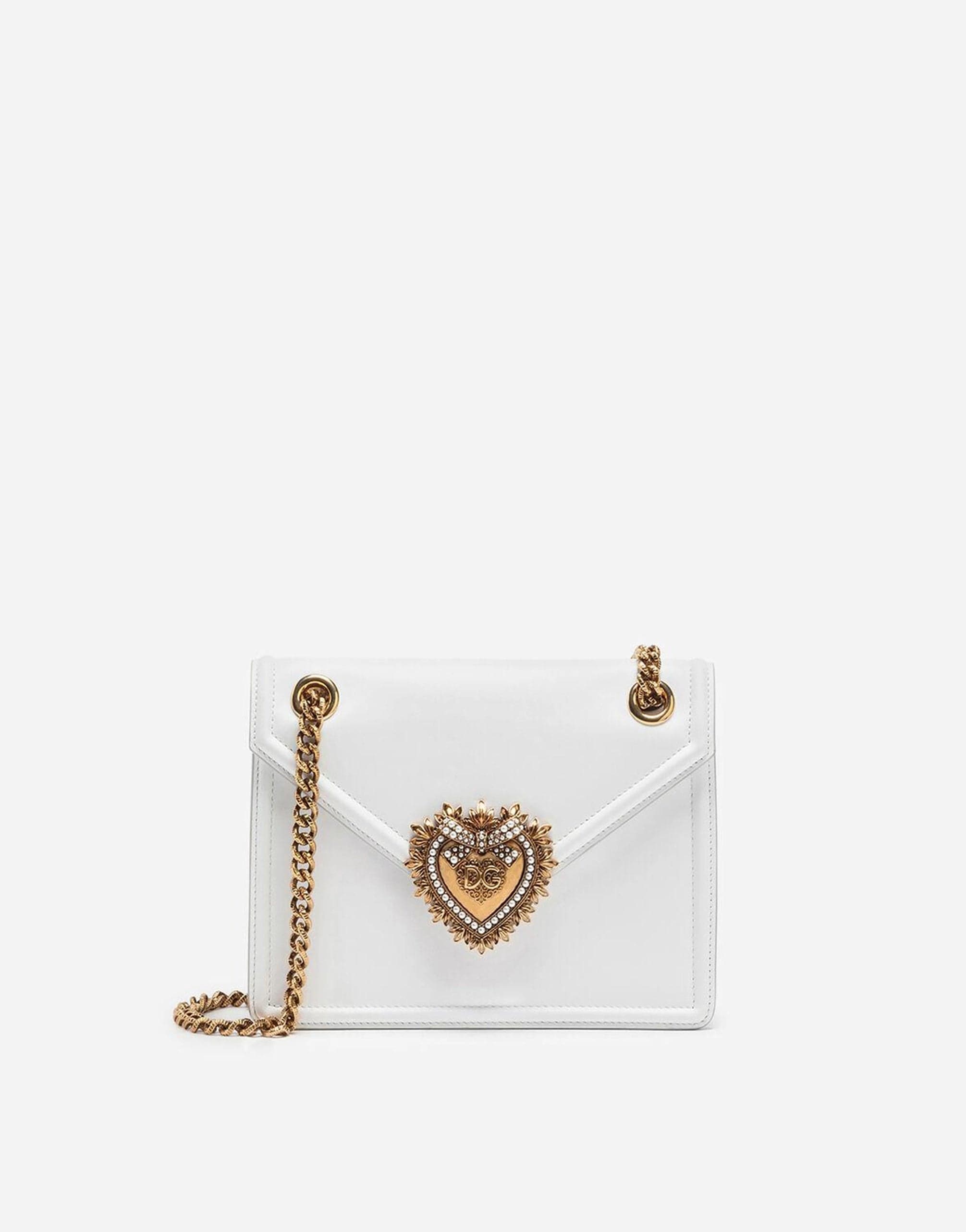 Dolce & Gabbana Mini Devotion Bag In Smooth Calfskin