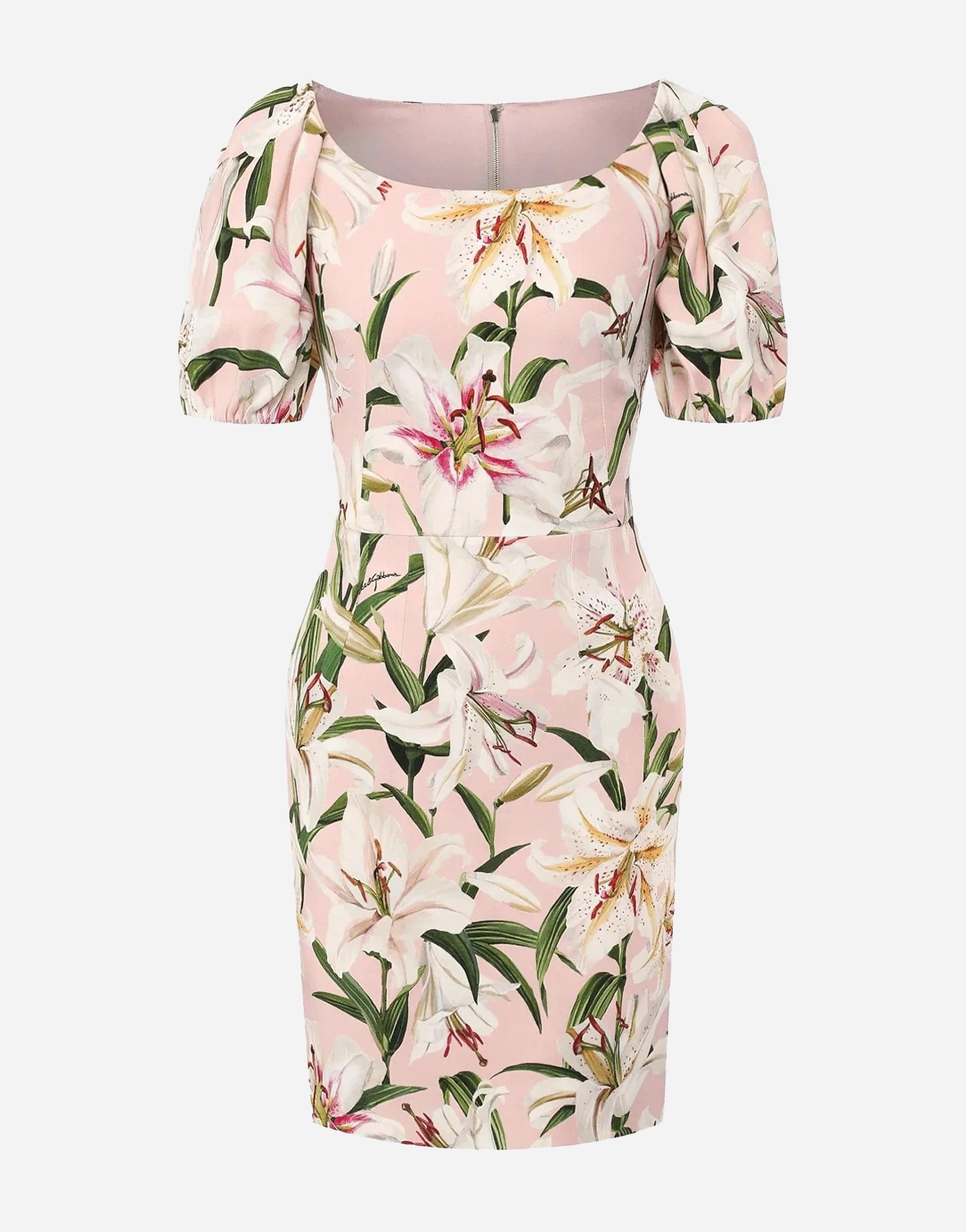 Dolce & Gabbana Mini Dress With Lily-Print | Sendegaro Dolce & Gabbana Mini Dress With Lily-Print | Sendegaro