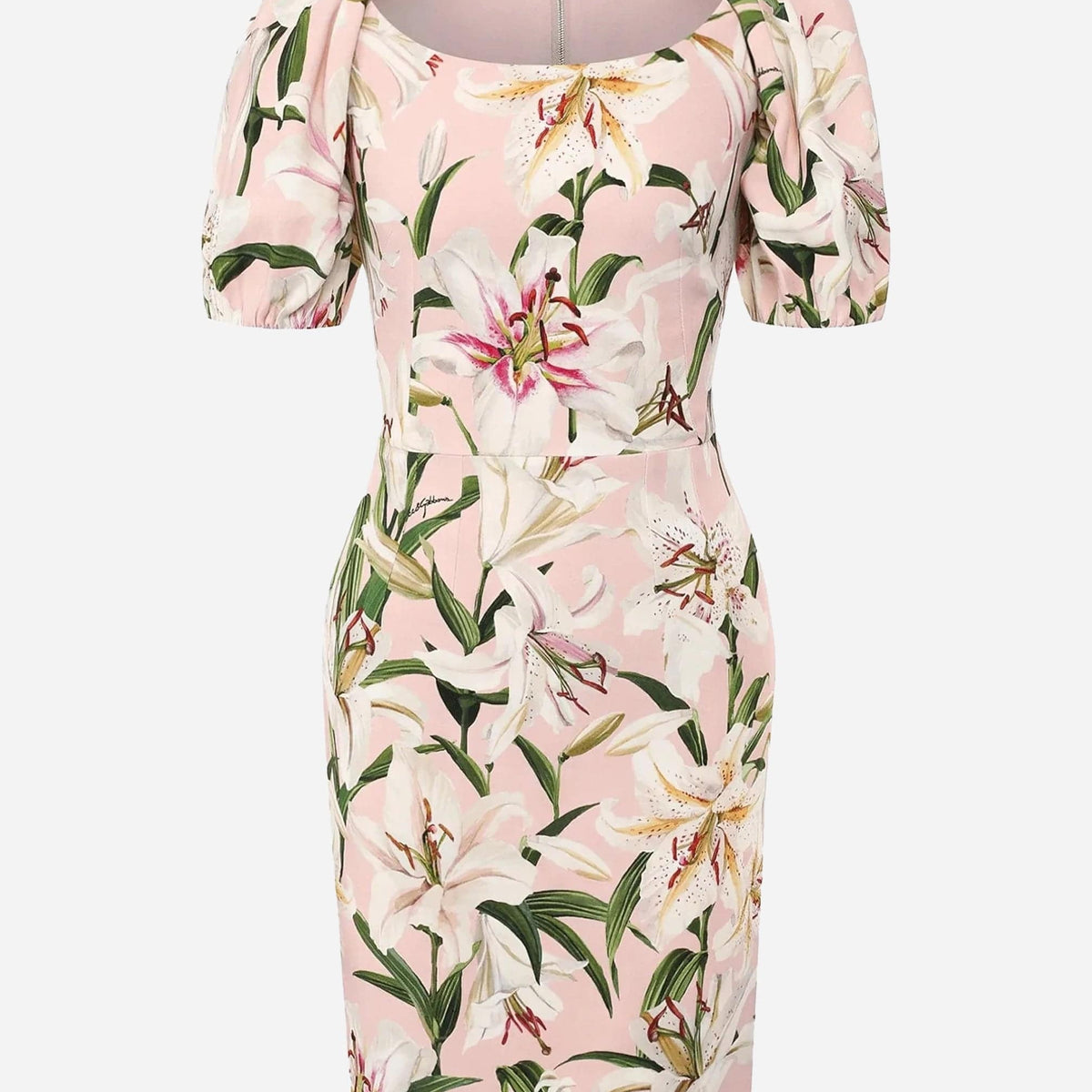 Dolce & Gabbana Mini Dress With Lily-Print | Sendegaro Dolce & Gabbana Mini Dress With Lily-Print | Sendegaro