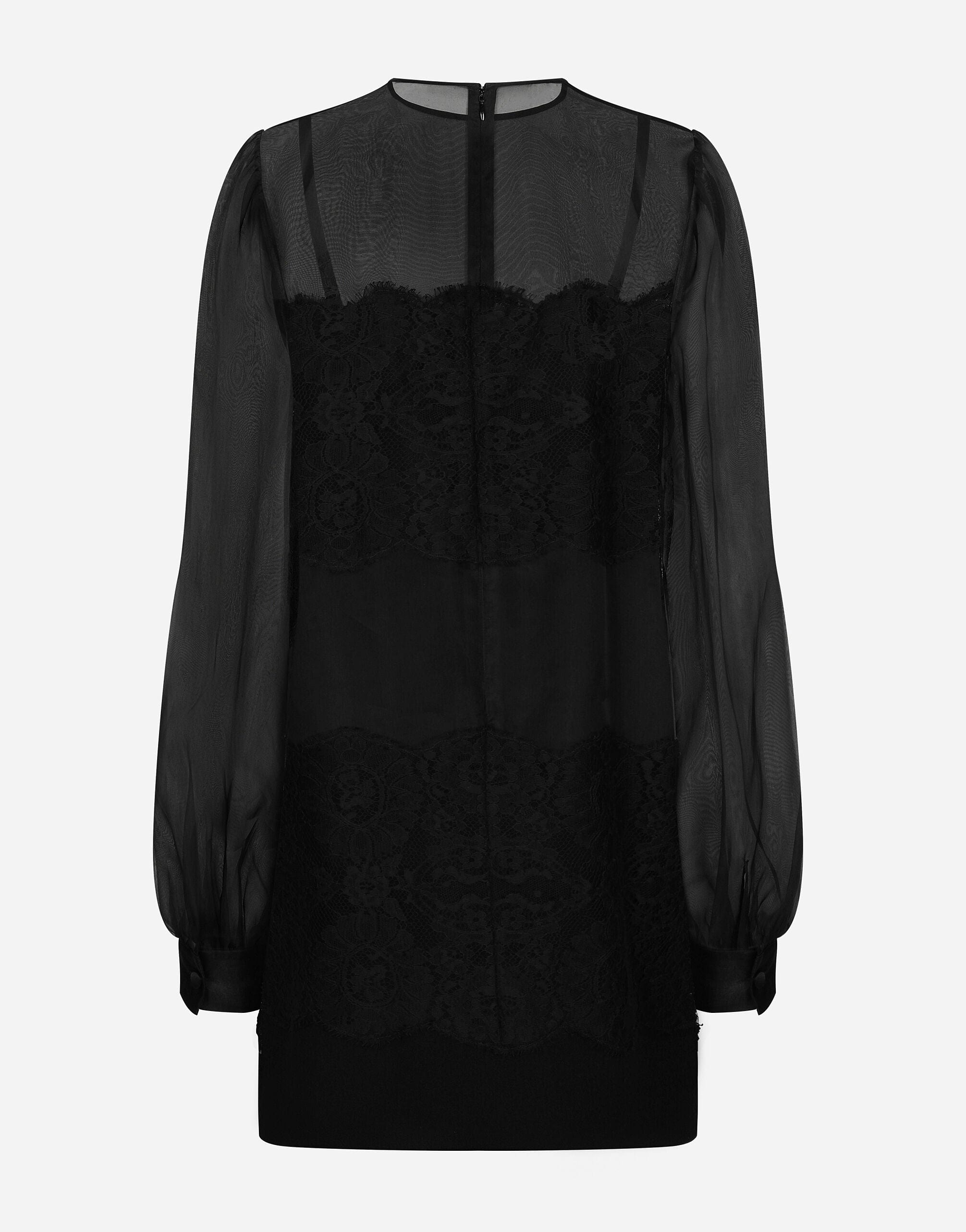 Dolce & Gabbana Mini Lace Organza Dress