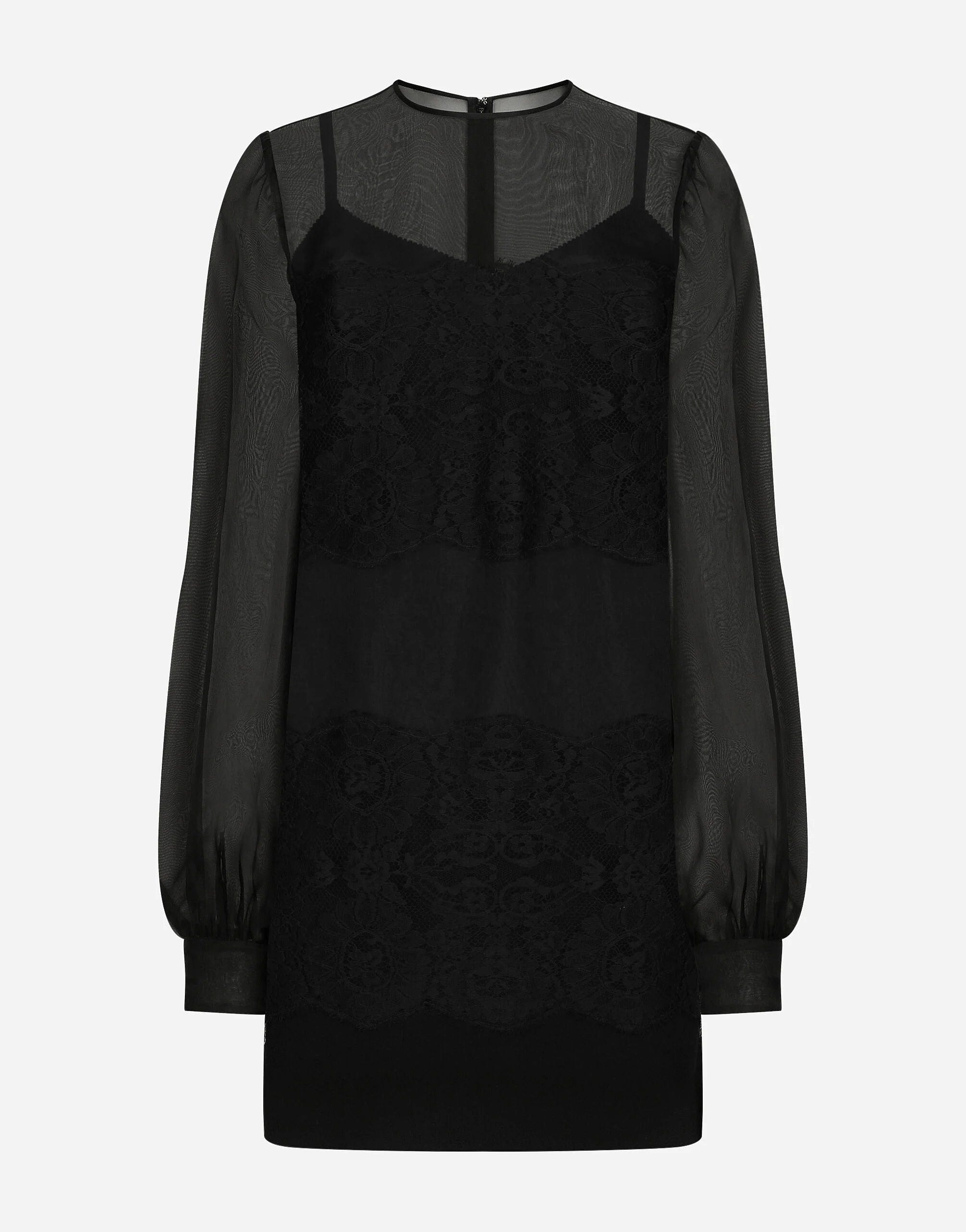 Dolce & Gabbana Mini Lace Organza Dress