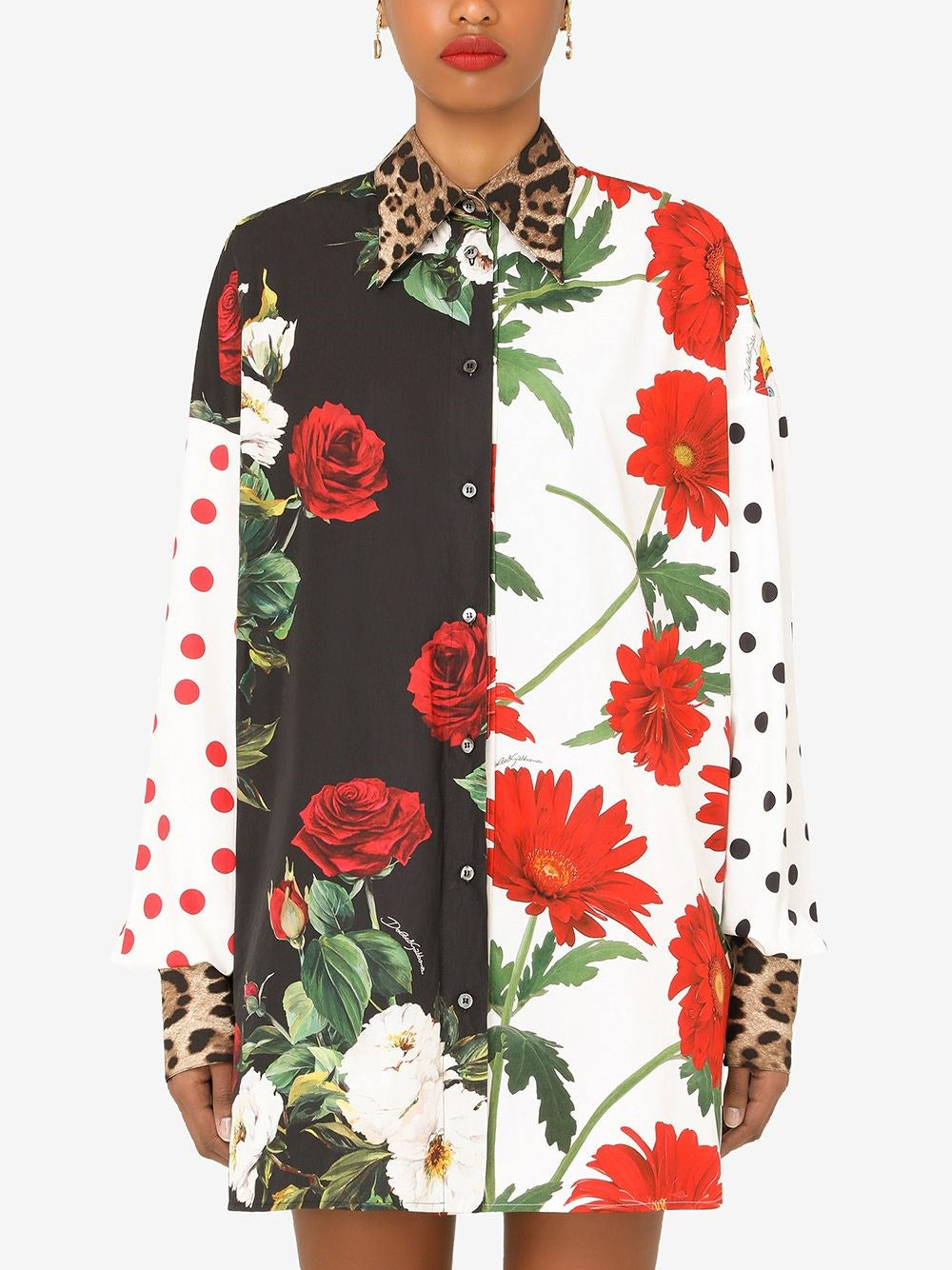 Dolce & Gabbana Mix-Print Shirt