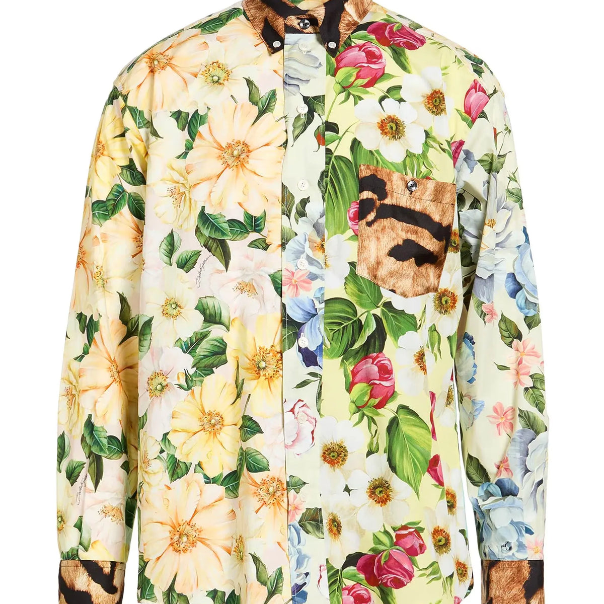 Dolce & Gabbana Mixed Floral Patchwork Shirt | Sendegaro AE