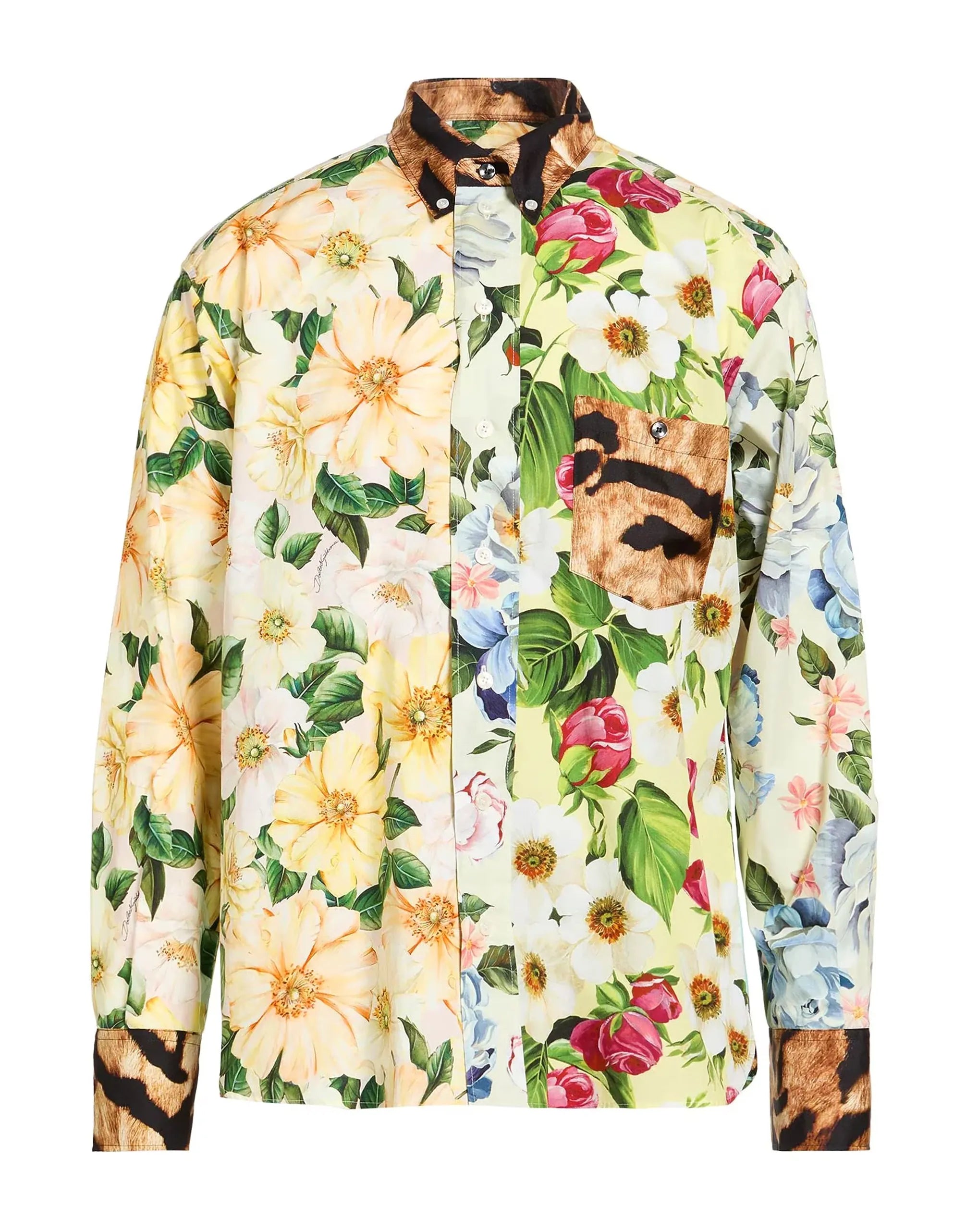 Dolce & Gabbana Mixed Floral Patchwork Shirt