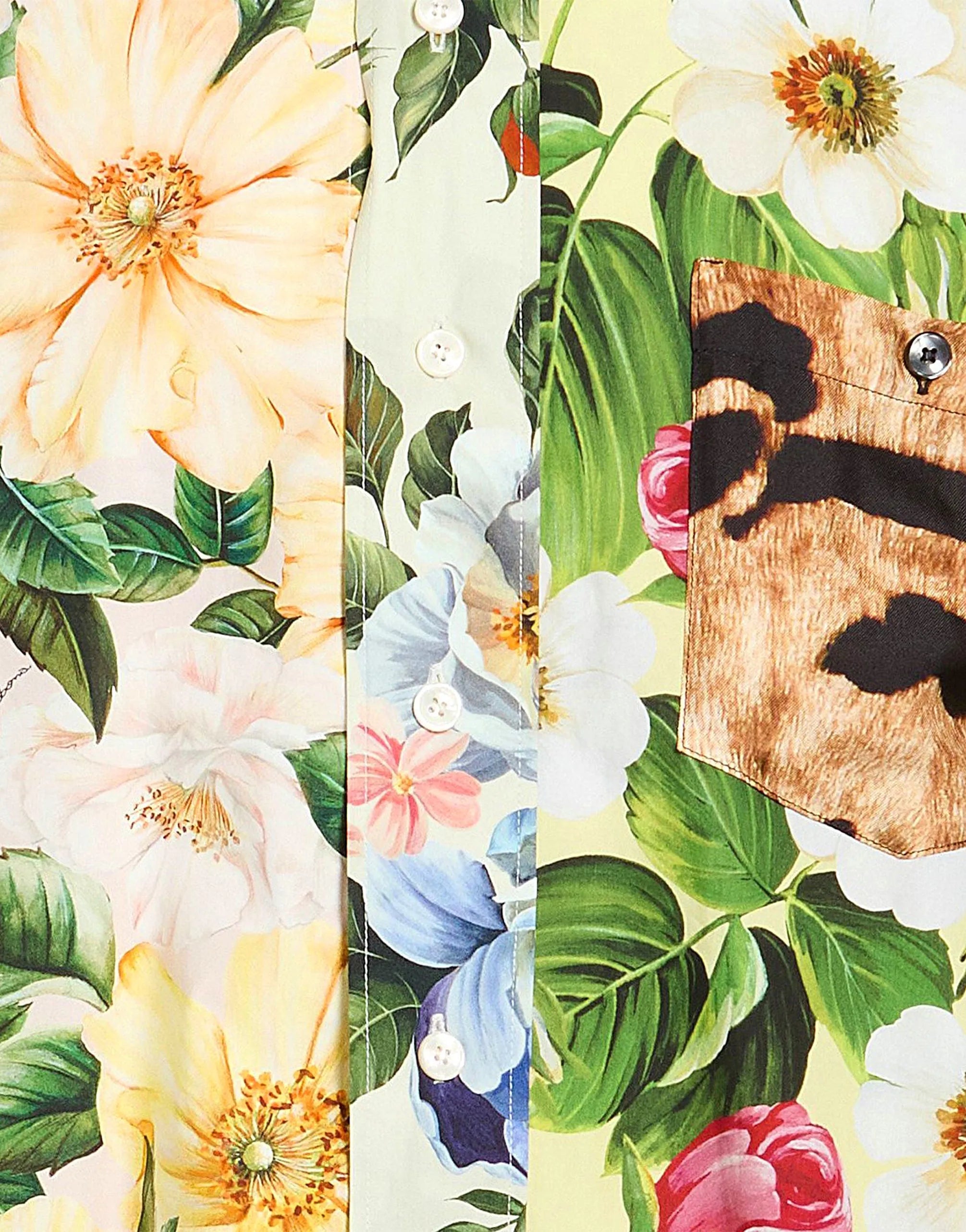 Dolce & Gabbana Mixed Floral Patchwork Shirt